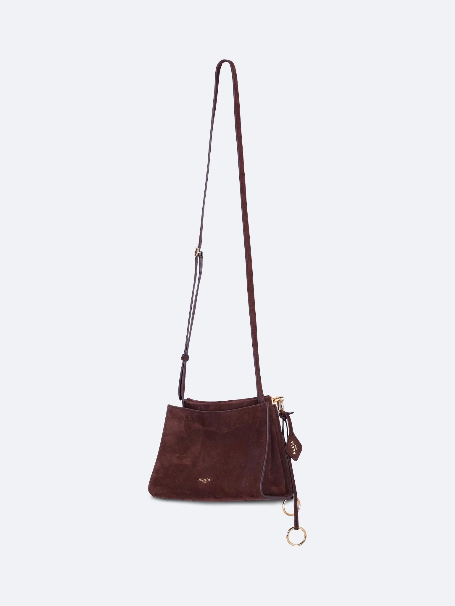 Le click small square bag in nubuck