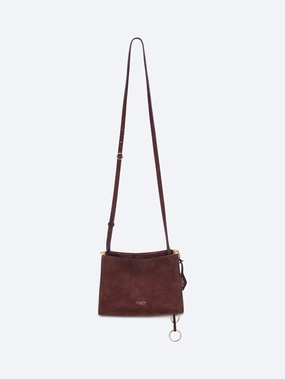 Le click small square bag in nubuck