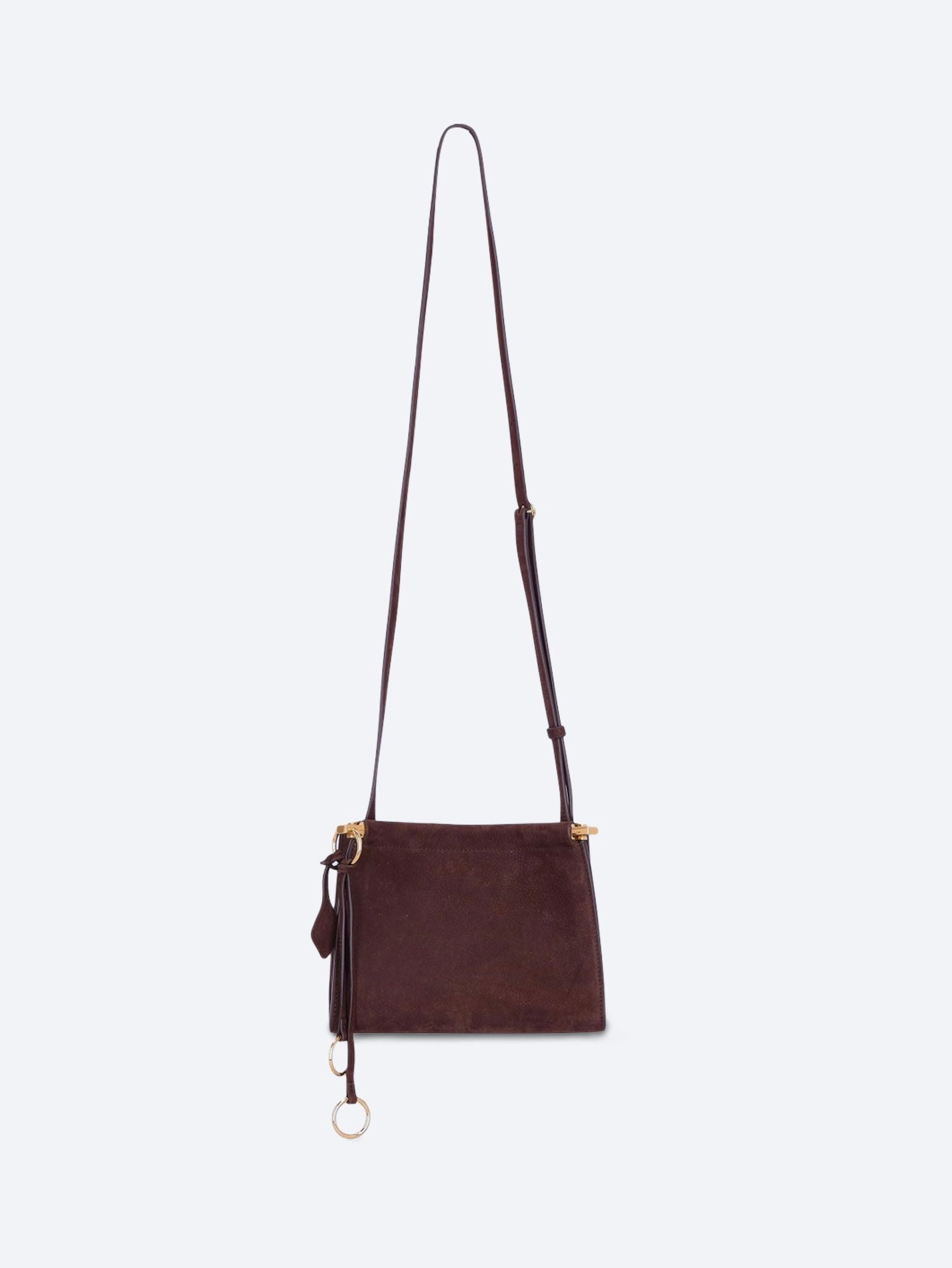Le click small square bag in nubuck