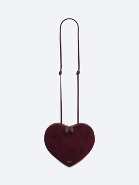 Leather heart bag