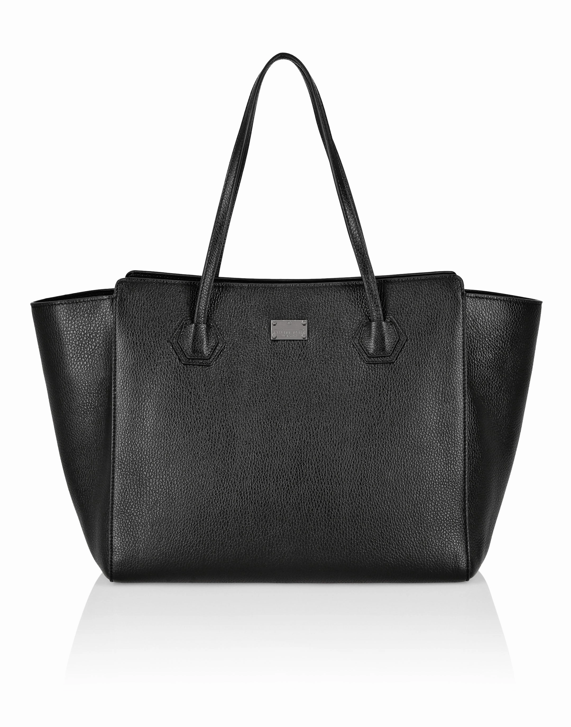 Leather maxi Shoulder Bag studs Stars