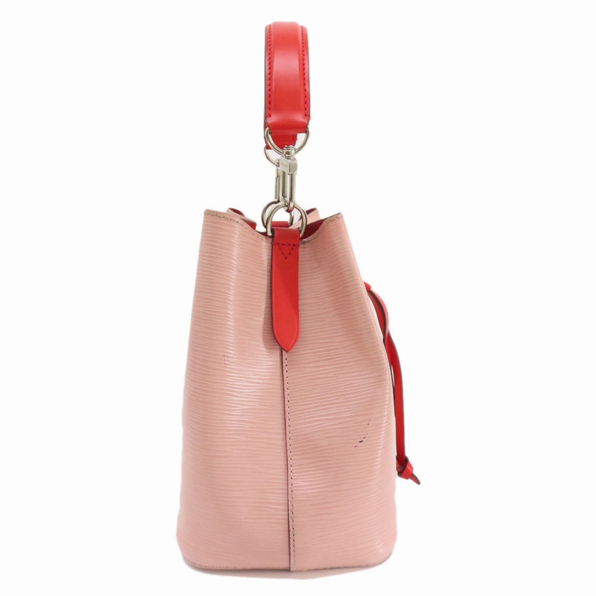 Leather Shoulder Strap Bucket Bag