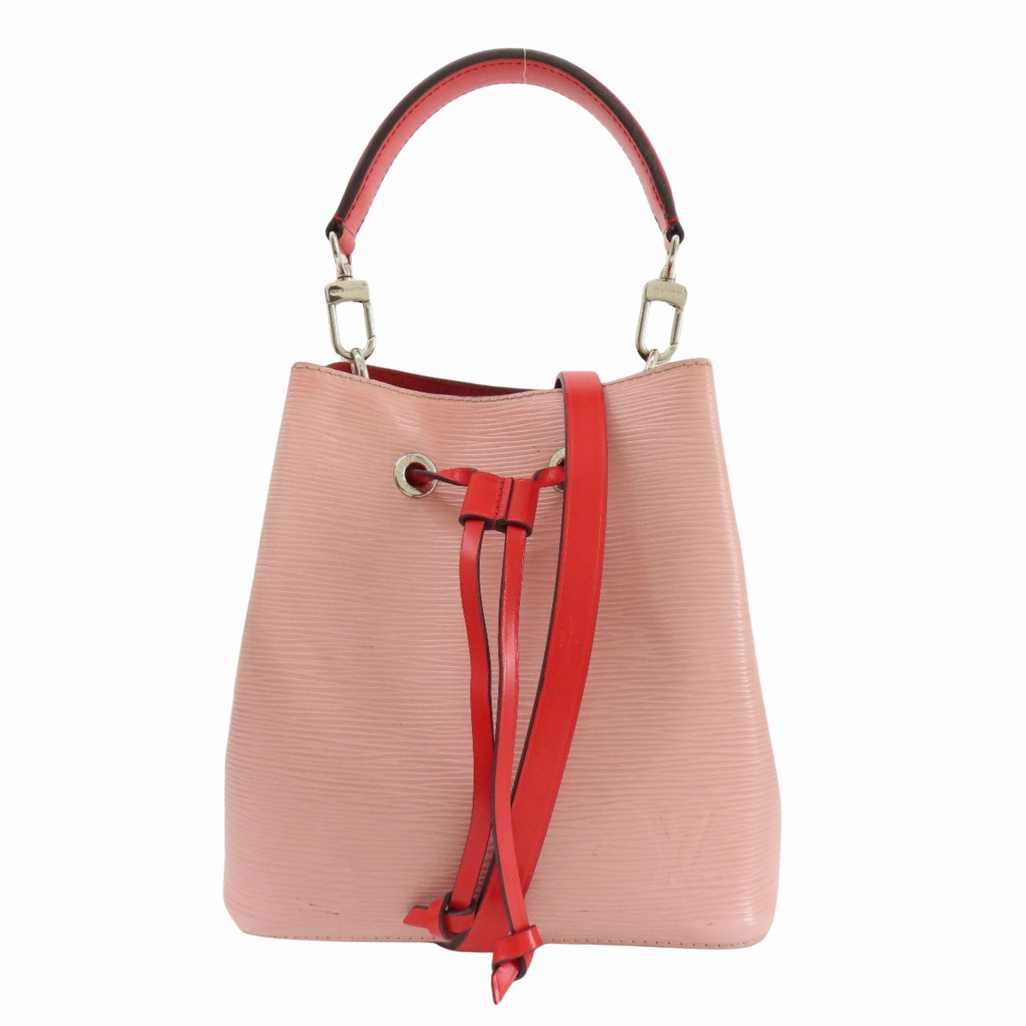Leather Shoulder Strap Bucket Bag