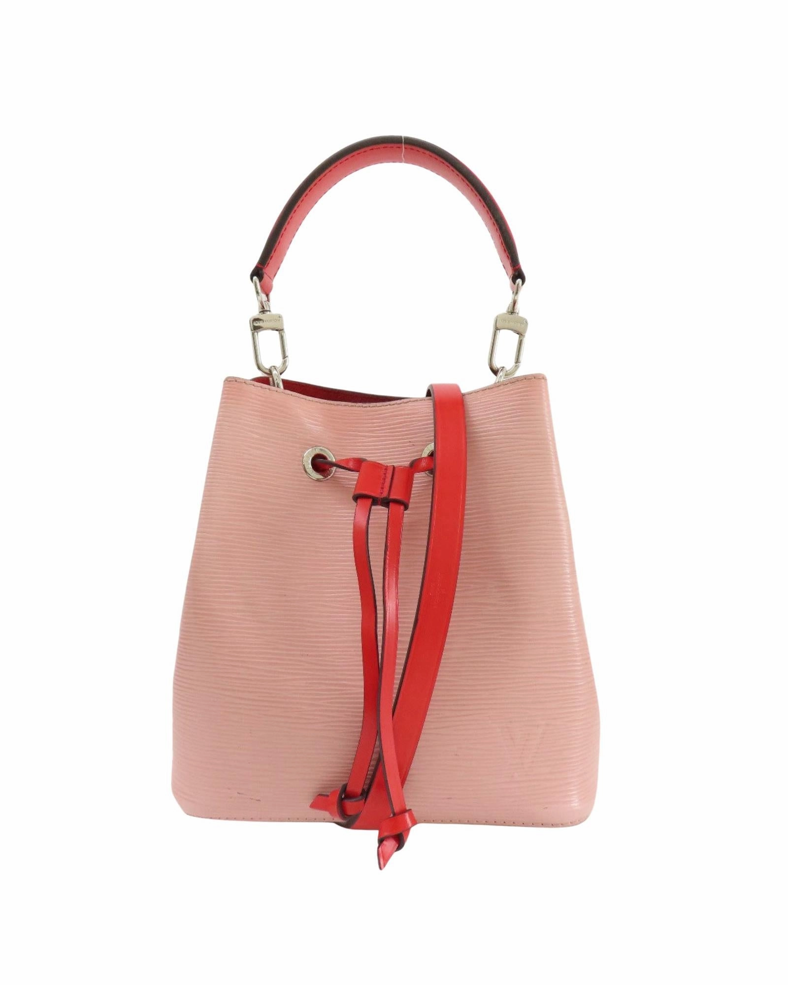 Leather Shoulder Strap Bucket Bag
