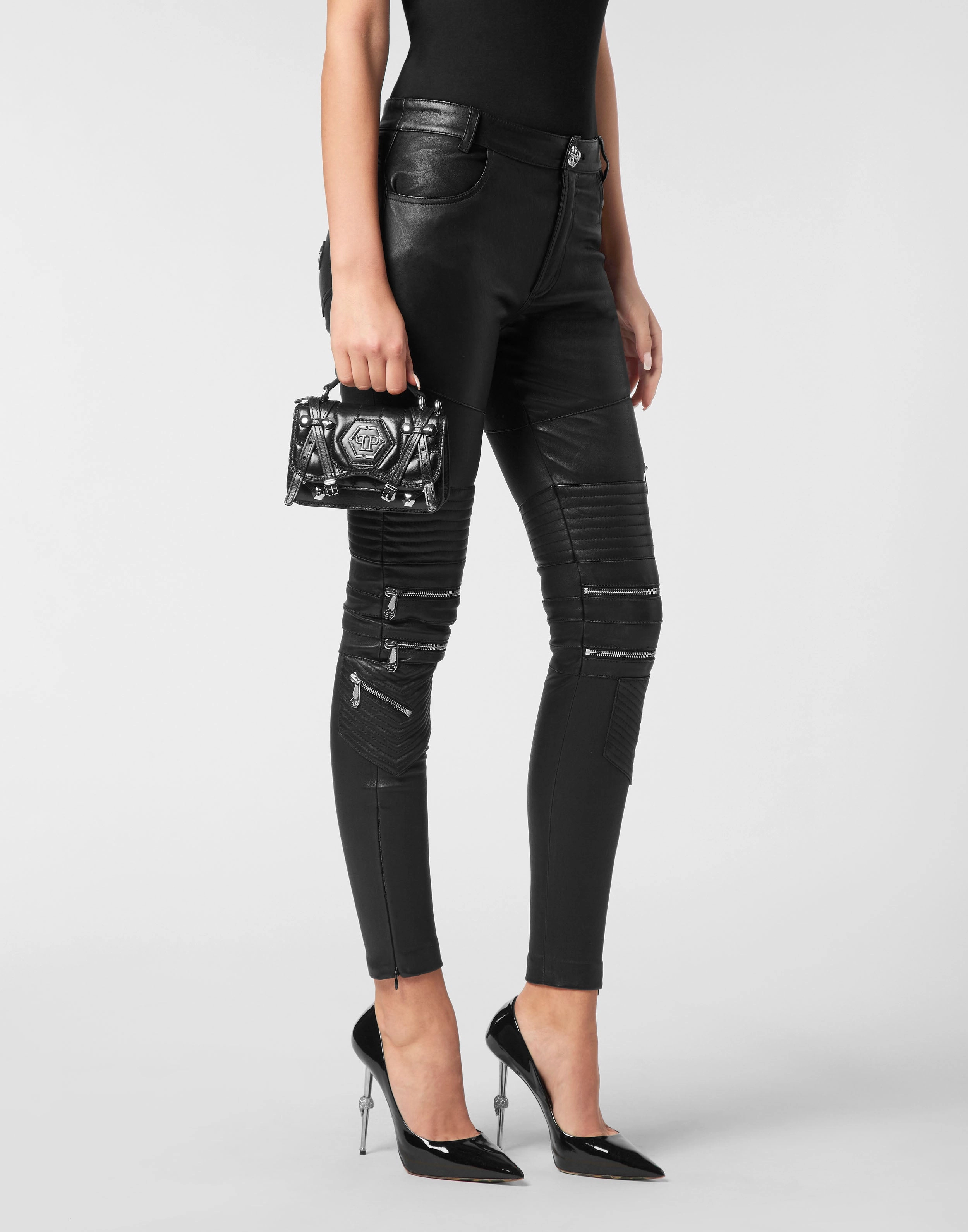 Leather Small Belt Bag Hexagon