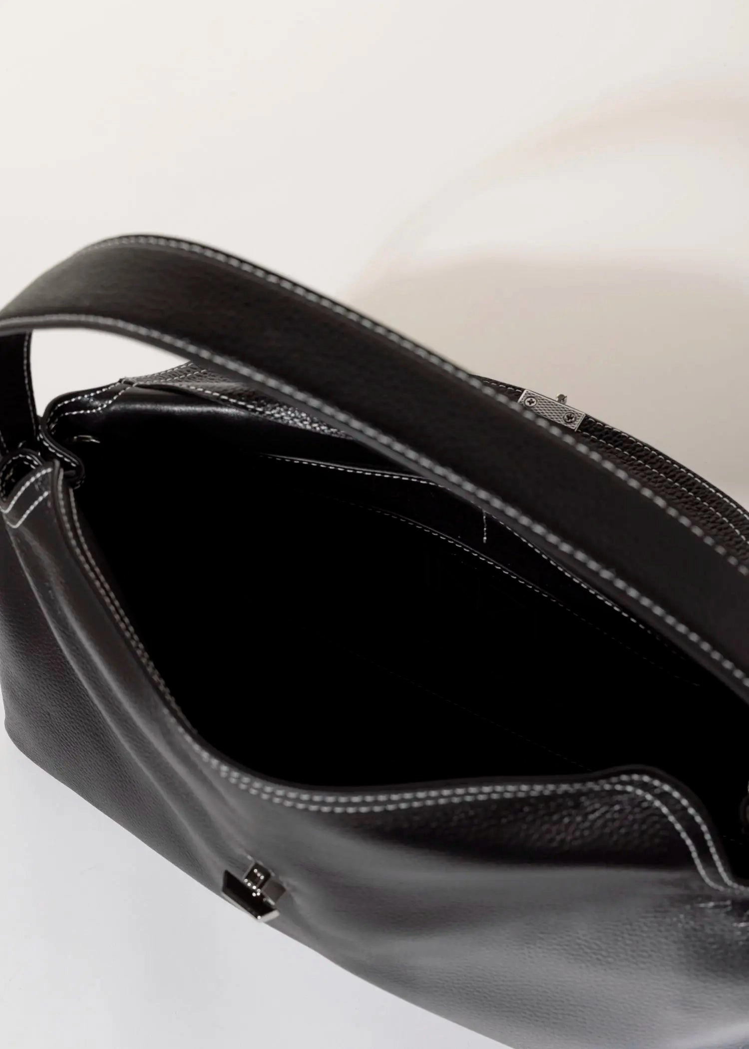 Leather Top Handle Bag