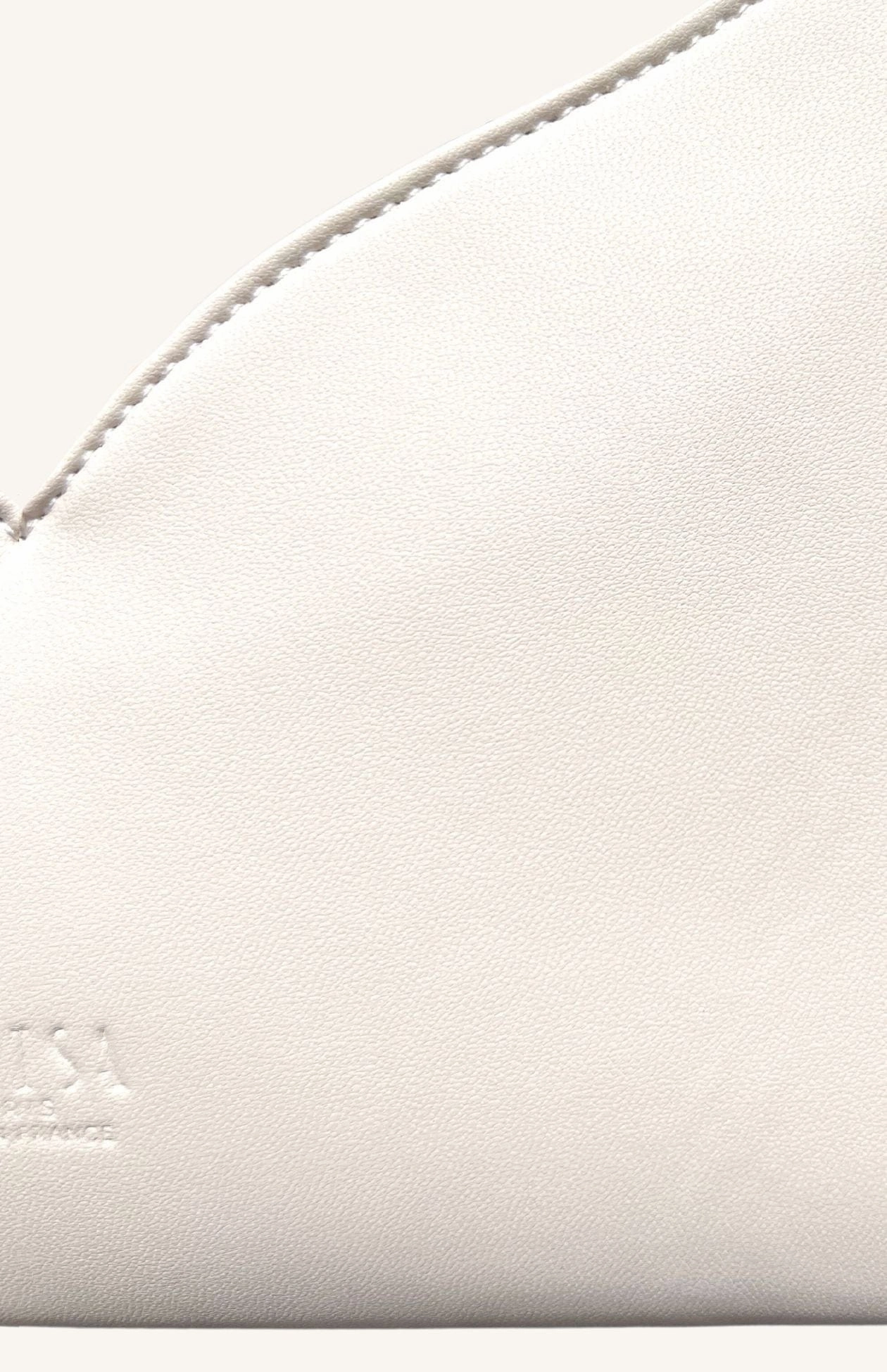 Lerisa Grape Leather Vegan Crossbody Bag | Cream