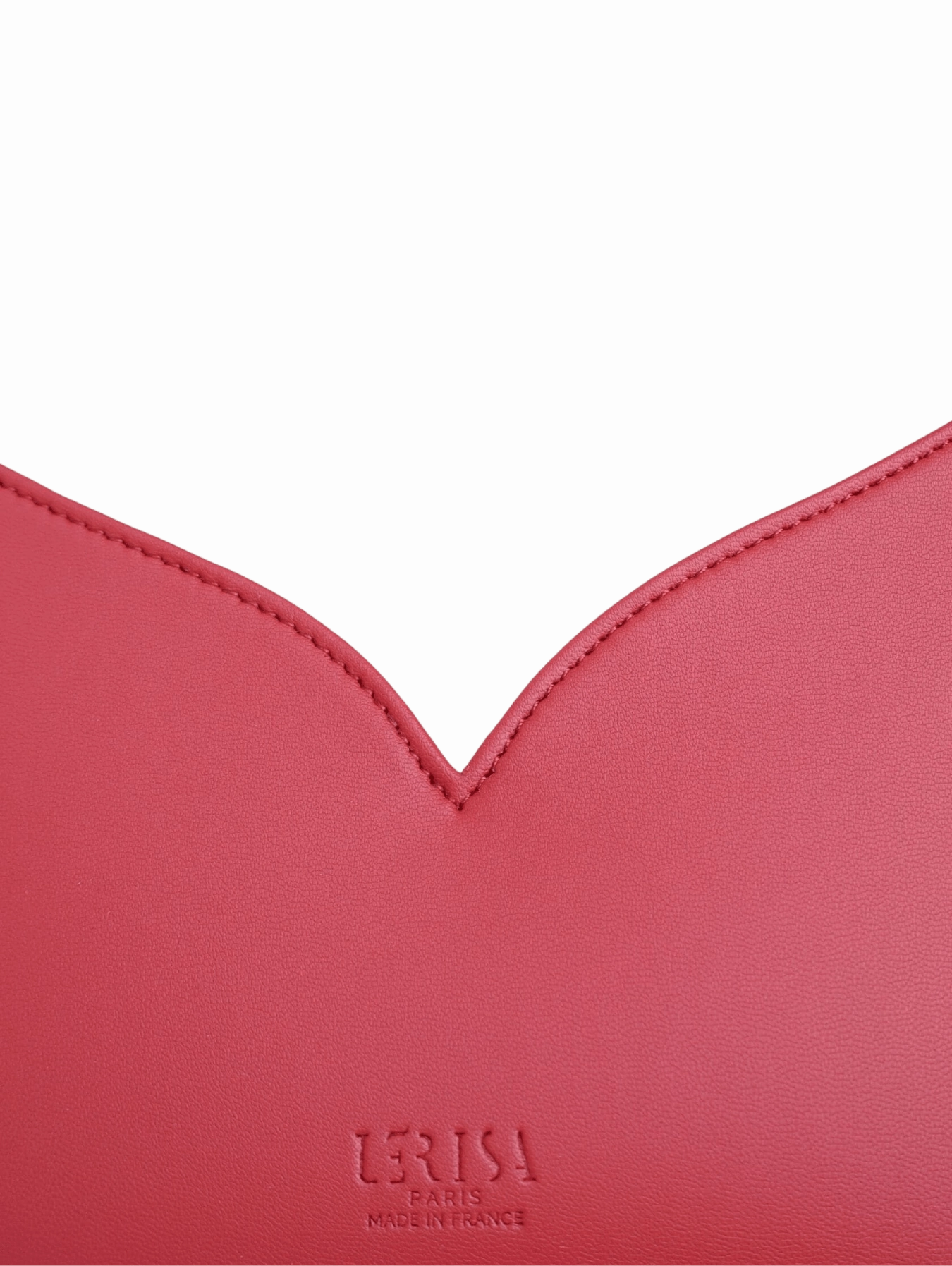 Lerisa Grape Leather Vegan Crossbody Bag | Red