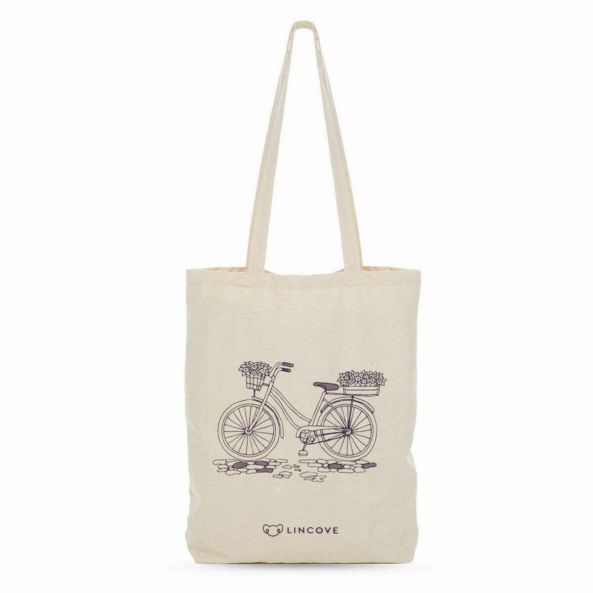 Lincove Stylish Canvas Tote Bag - Reusable Bag - Perfect Daily Use & Travel