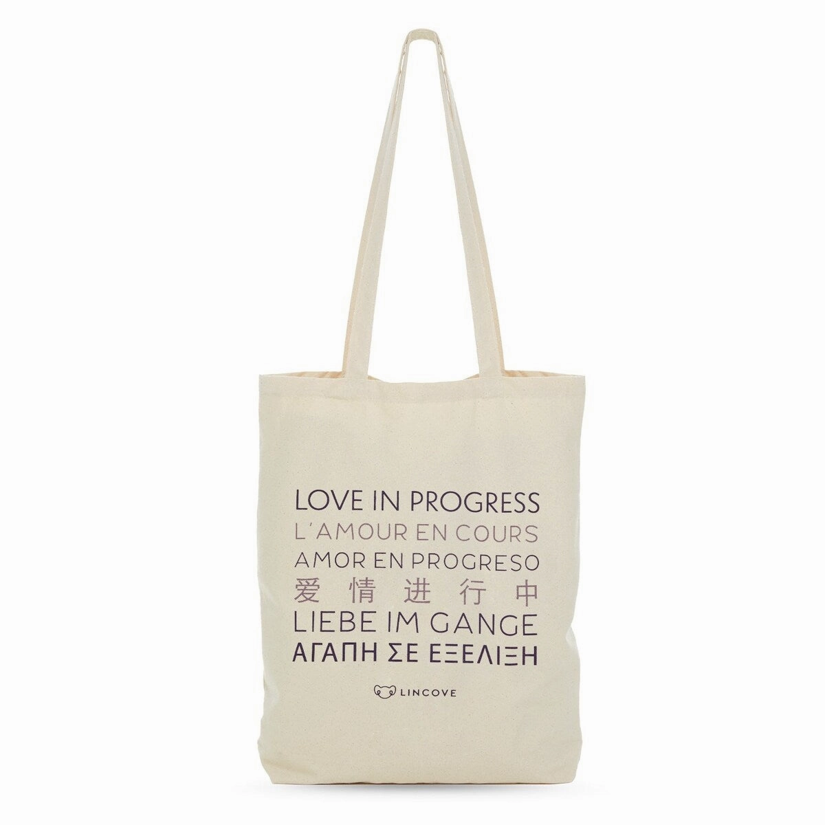 Lincove Stylish Canvas Tote Bag - Reusable Bag - Perfect Daily Use & Travel