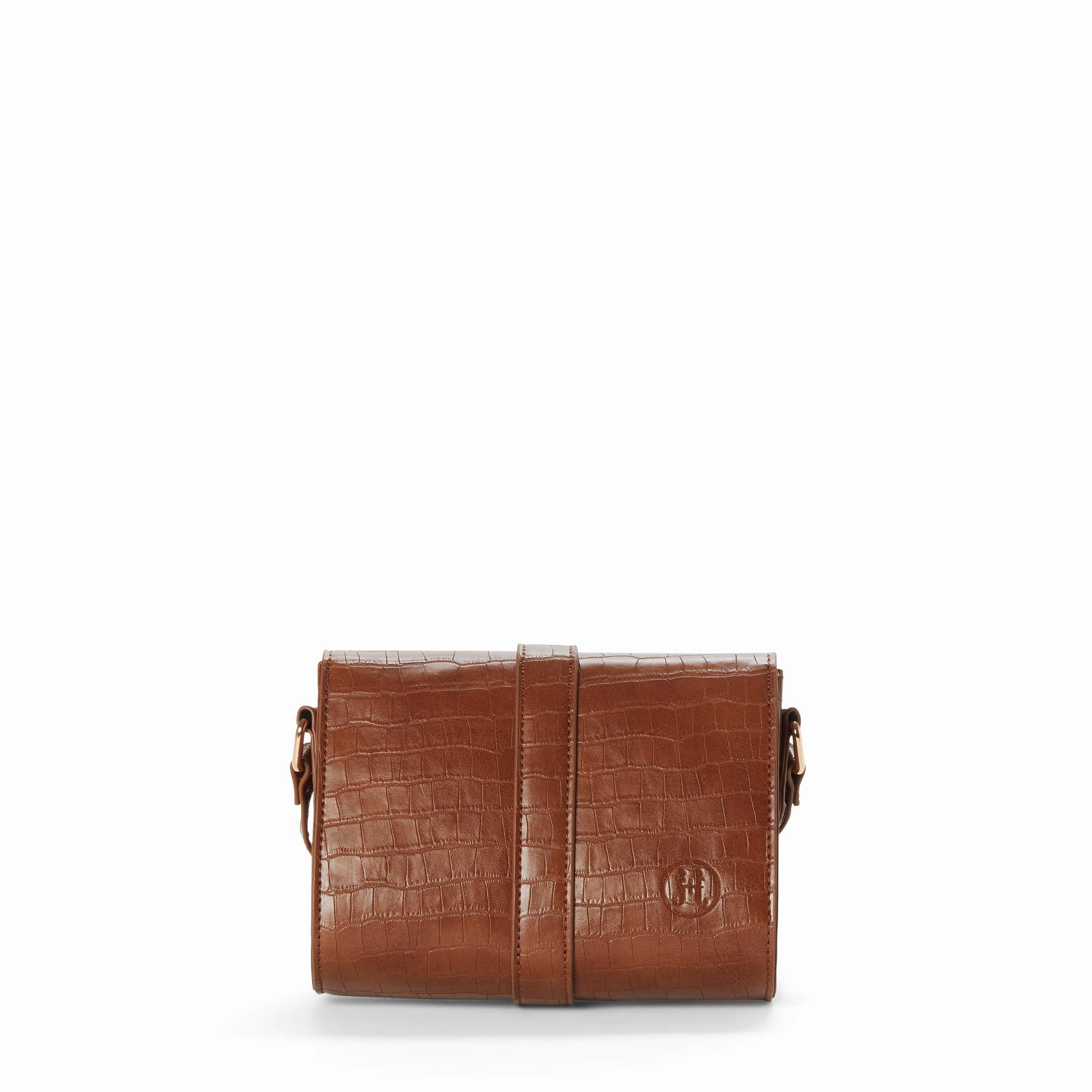 Lindsay II Croco Vegan Leather Crossbody | Multiple Colours