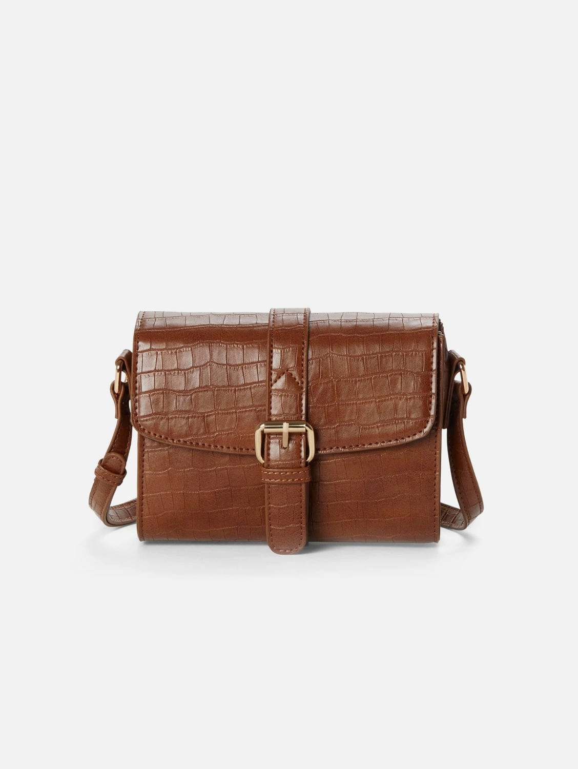 Lindsay II Croco Vegan Leather Crossbody | Multiple Colours