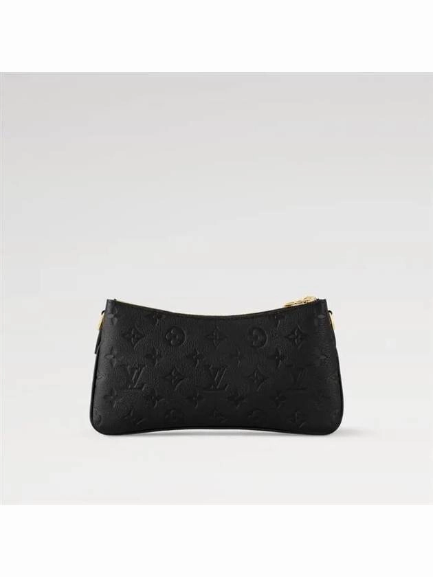 Lip Pochette Monogram Empreinte Shoulder Bag Black