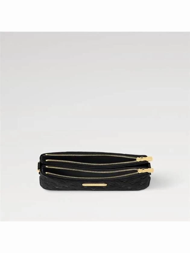 Lip Pochette Monogram Empreinte Shoulder Bag Black