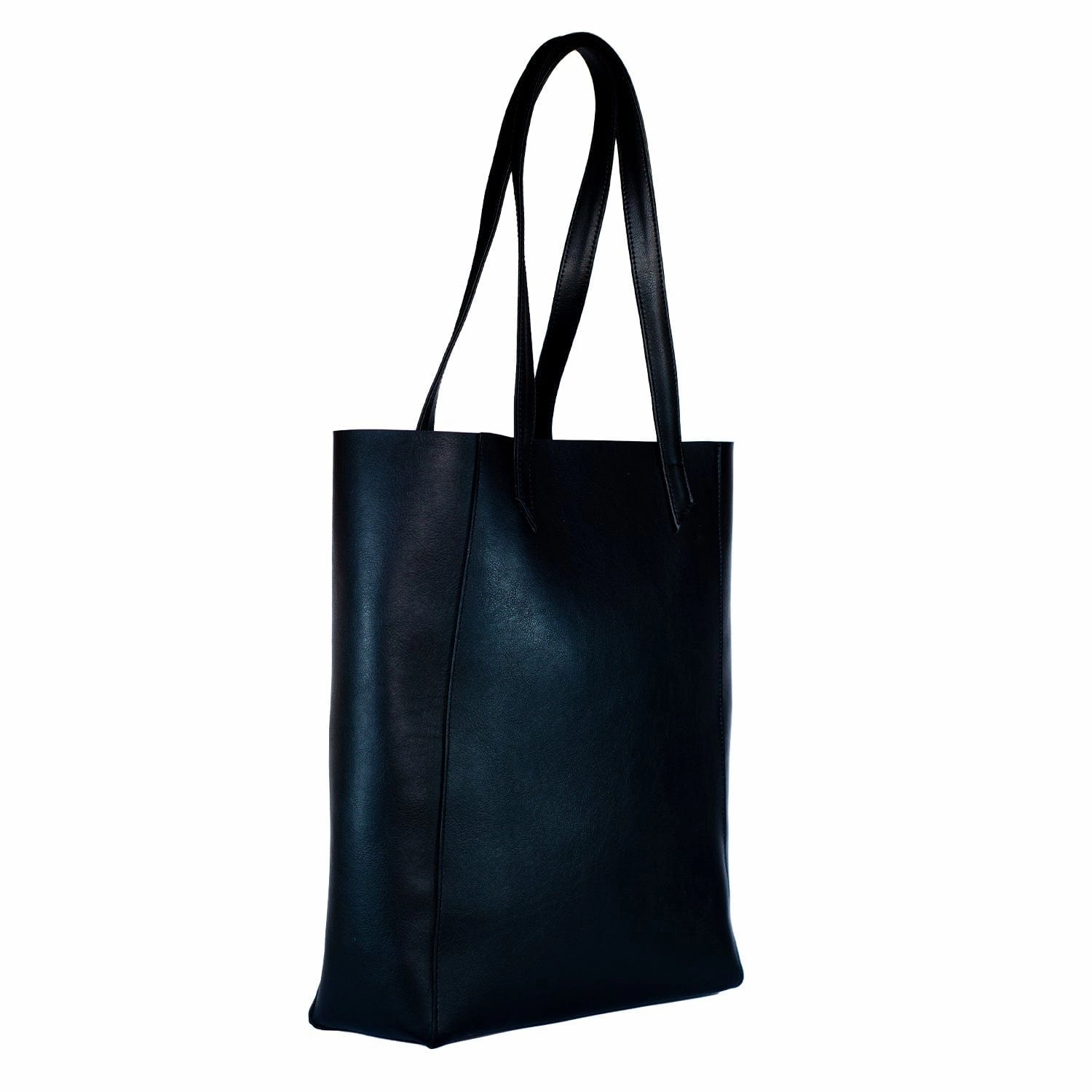 Lite Vegan Leather Everyday Tote Bag | Black