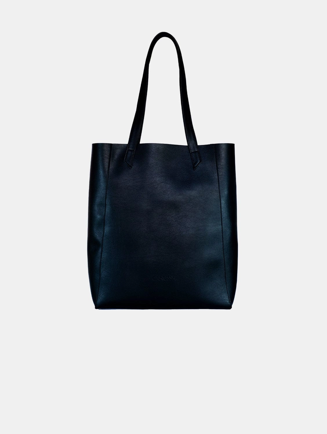 Lite Vegan Leather Everyday Tote Bag | Black