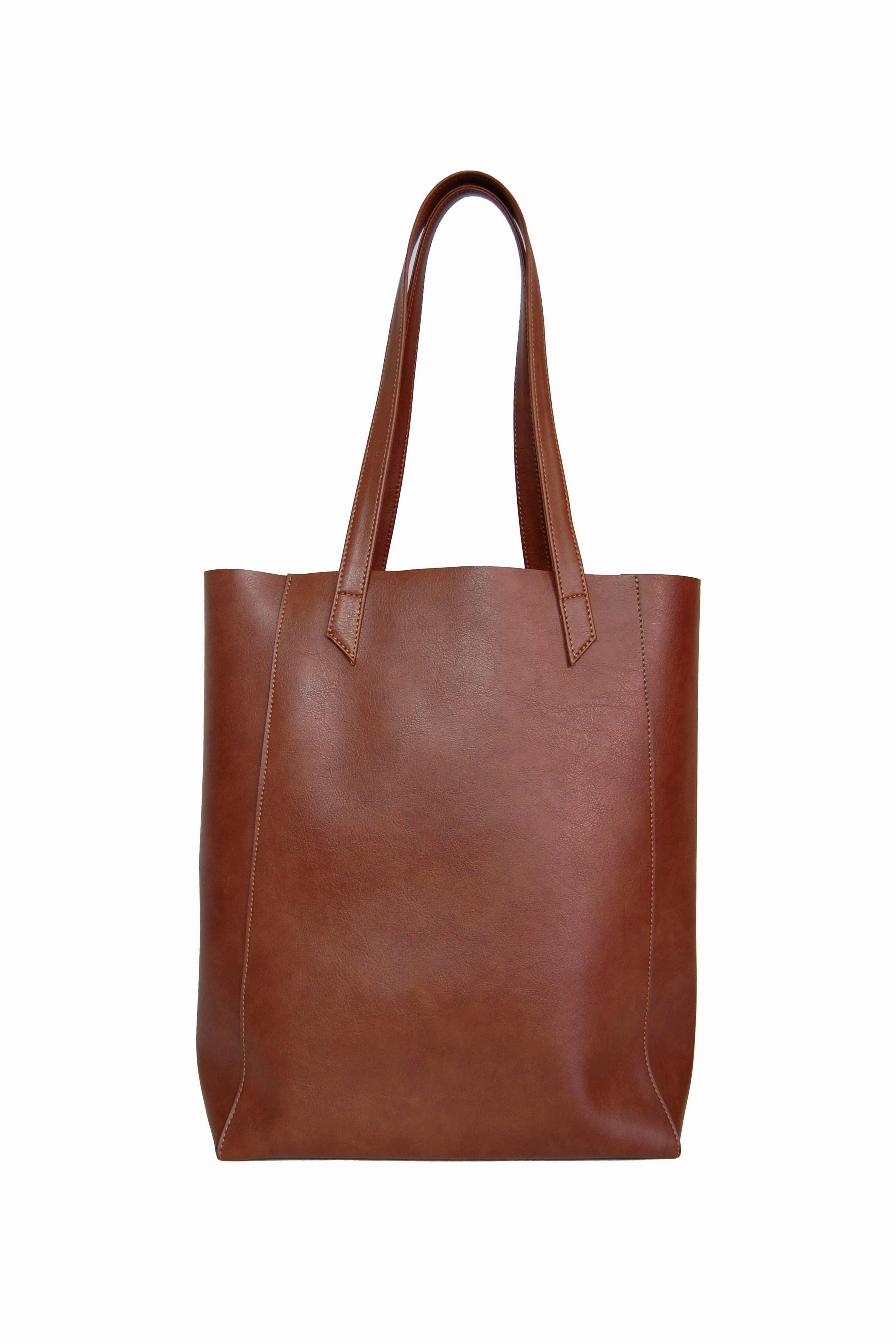 Lite Vegan Leather Everyday Tote Bag | Hazelnut