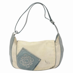 Loewe Anagram Canvas Shoulder Bag (Pre-Owned)