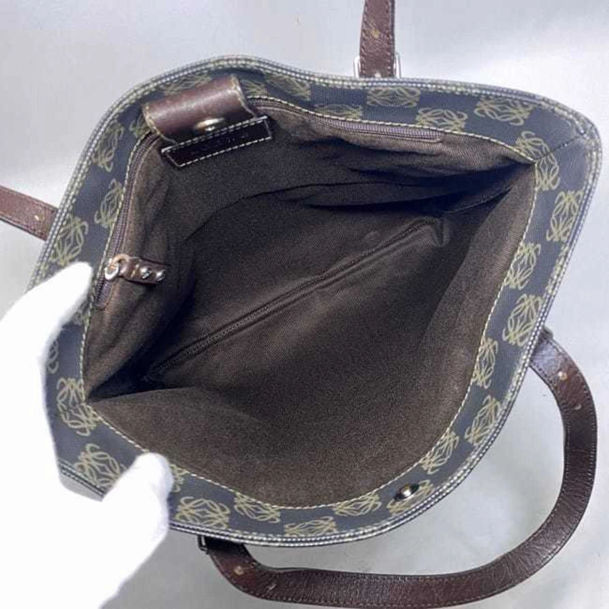 Loewe Anagram Canvas Tote Bag (Pre-Owned)