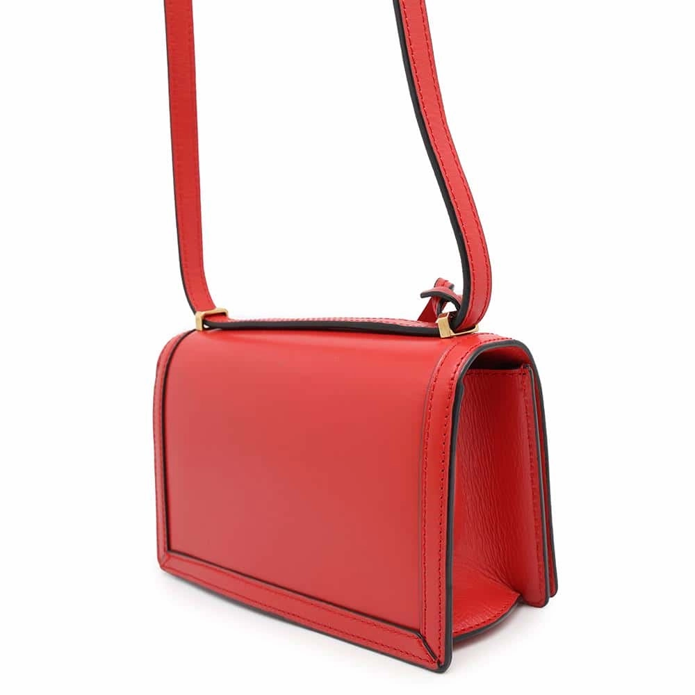 LOEWE Barcelona Shoulder Bag Red Leather