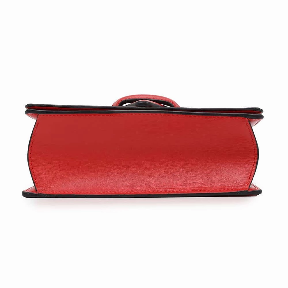 LOEWE Barcelona Shoulder Bag Red Leather