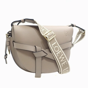 Loewe Leather Jacquard Shoulder Bag (Pre-Owned)