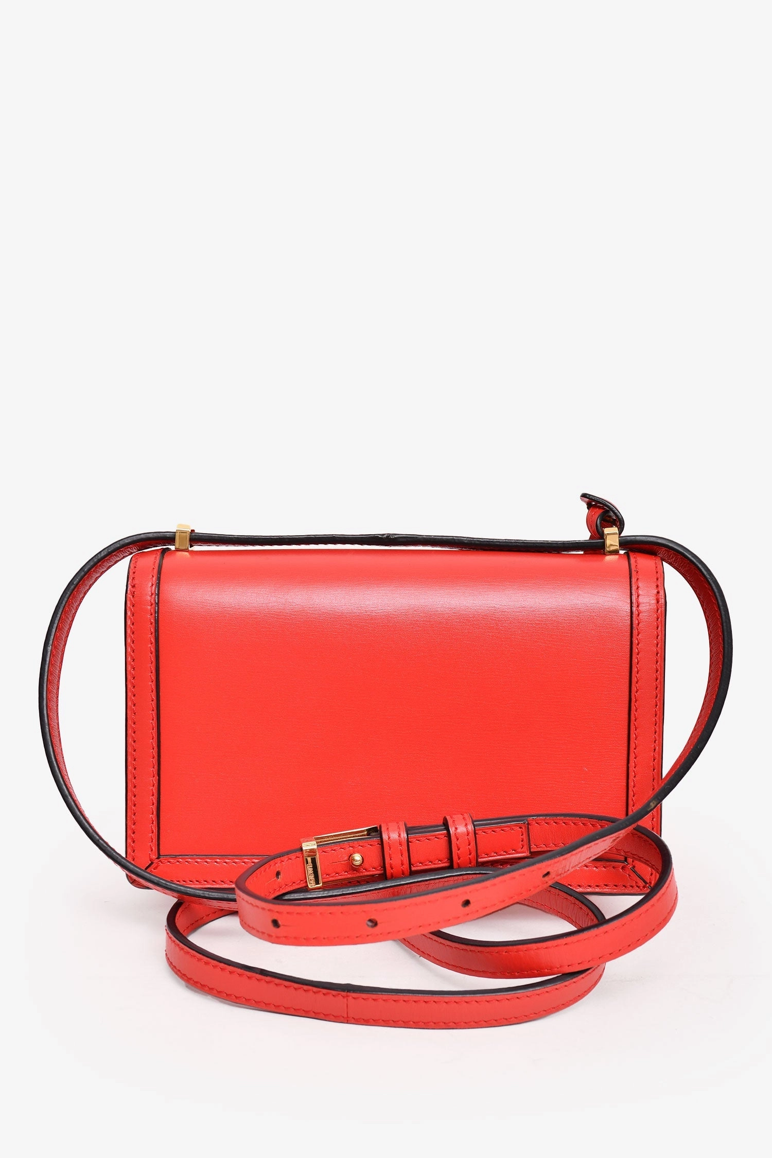 Loewe Red Leather Barcelona Mini Shoulder Bag
