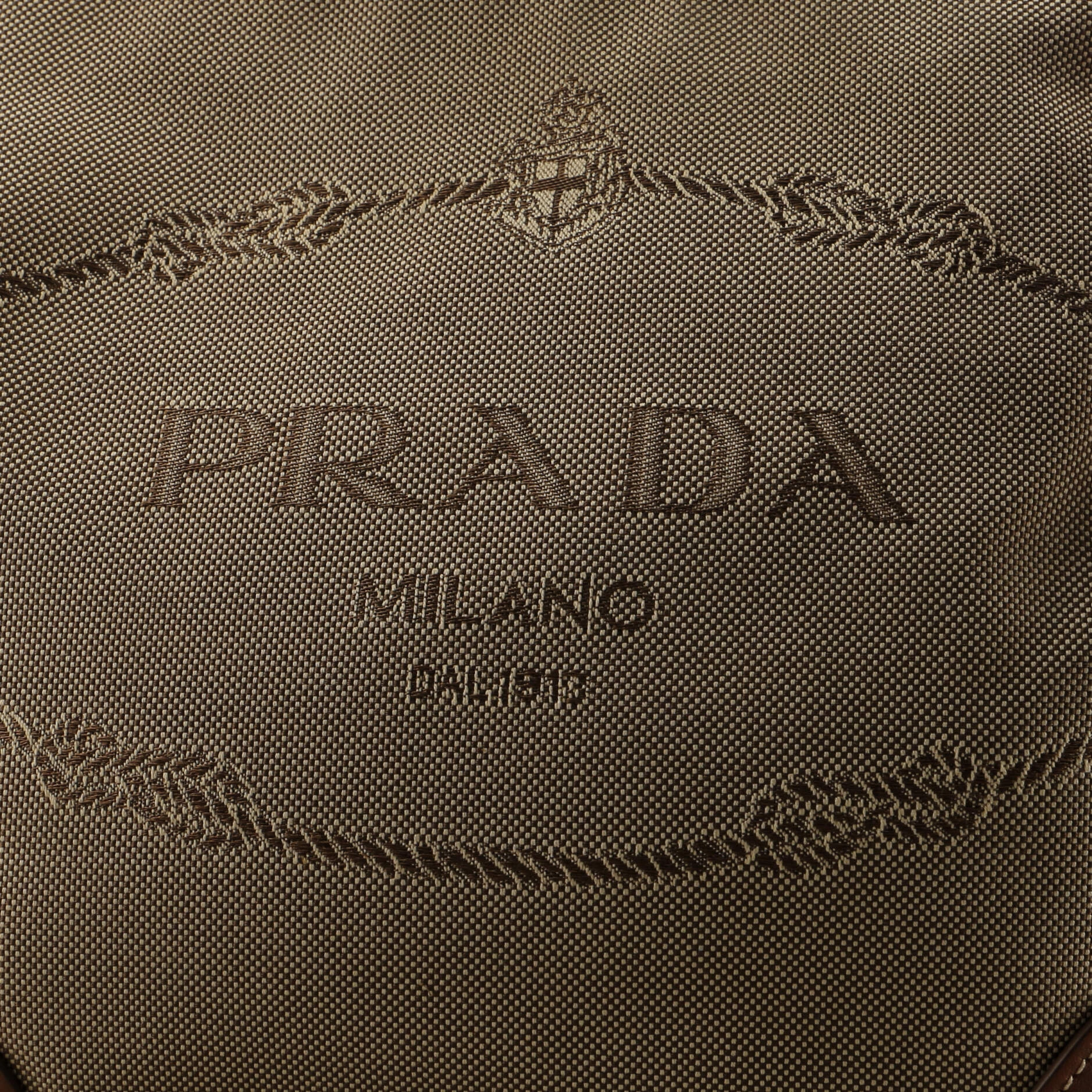 Logo Messenger Bag Canvas with Leather Small