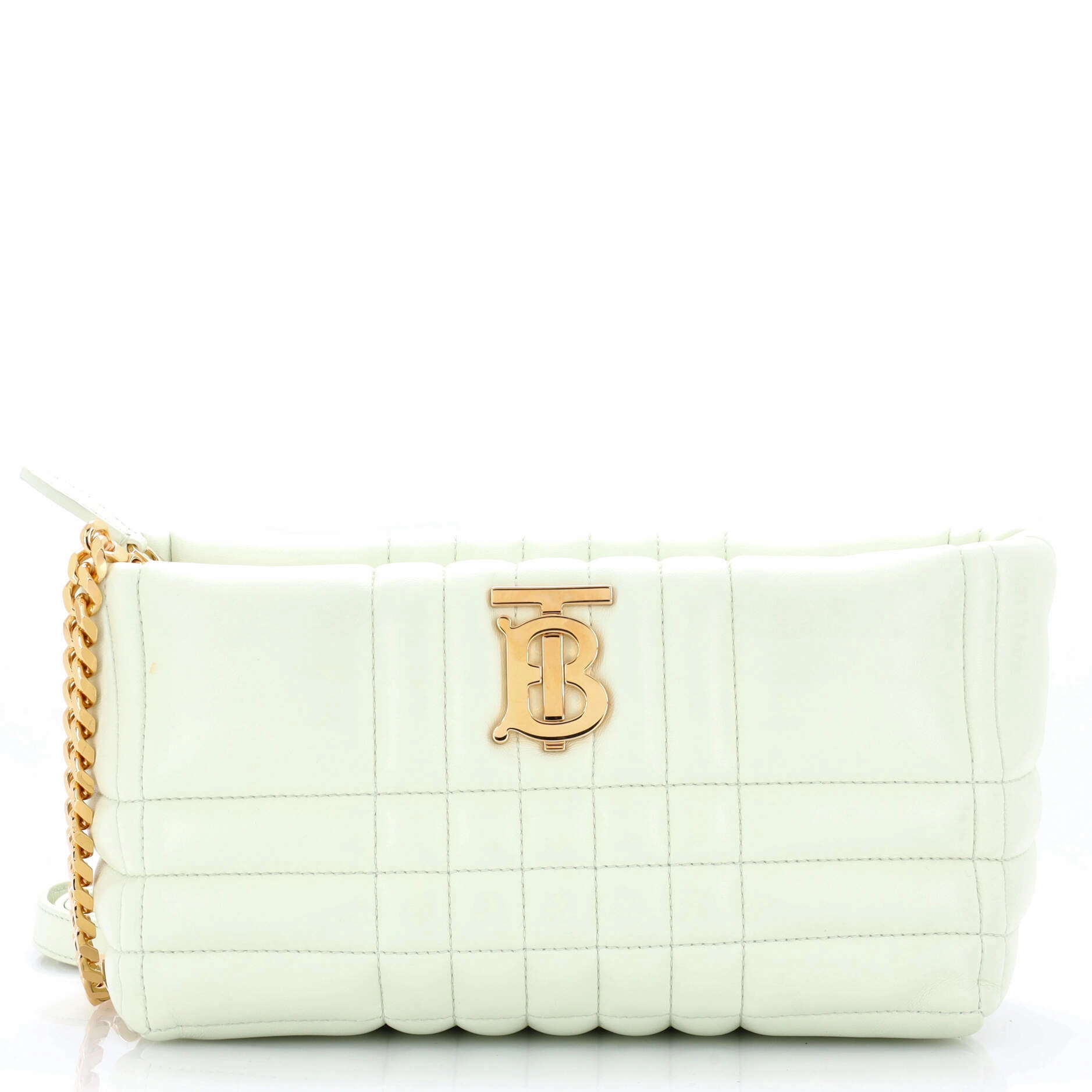 Lola Zip Shoulder Bag Quilted Leather Small