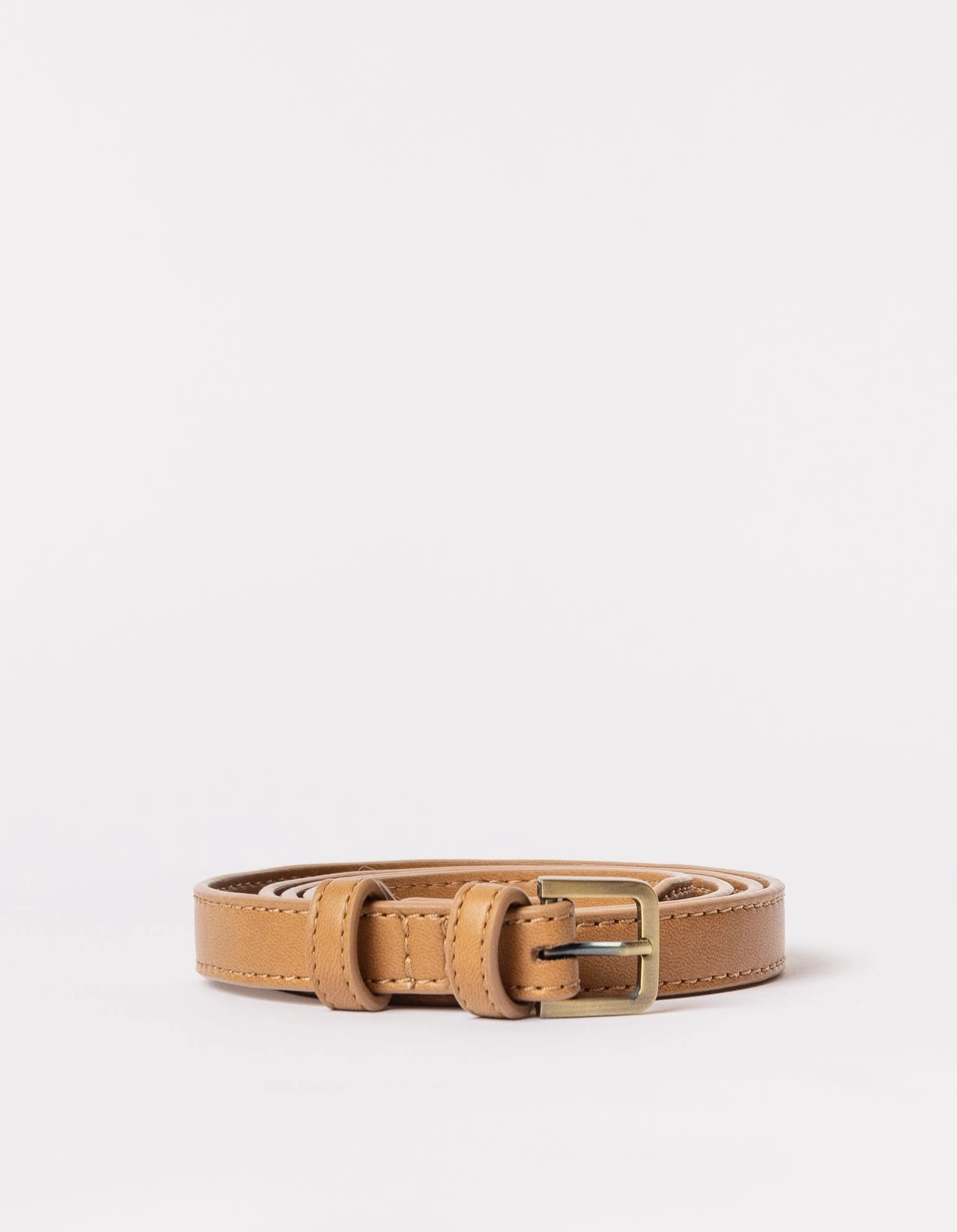 Long Apple Leather Vegan Belt Bag Strap | Cognac