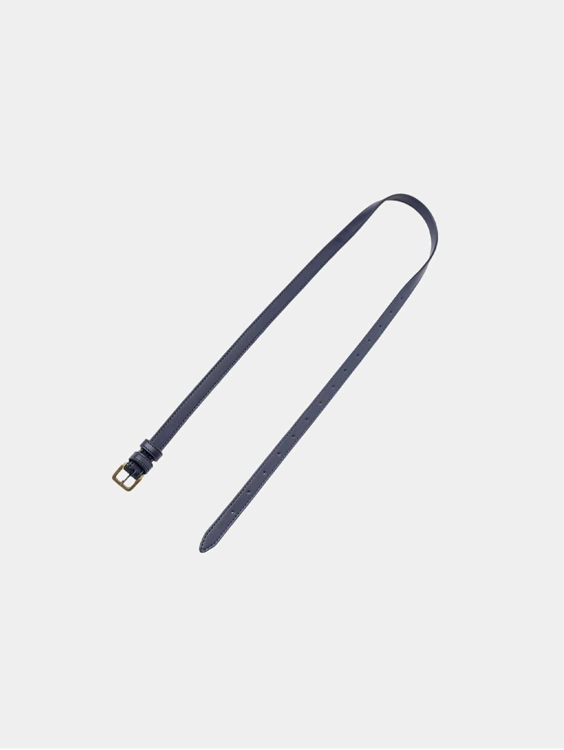 Long Apple Leather Vegan Belt Bag Strap | Navy