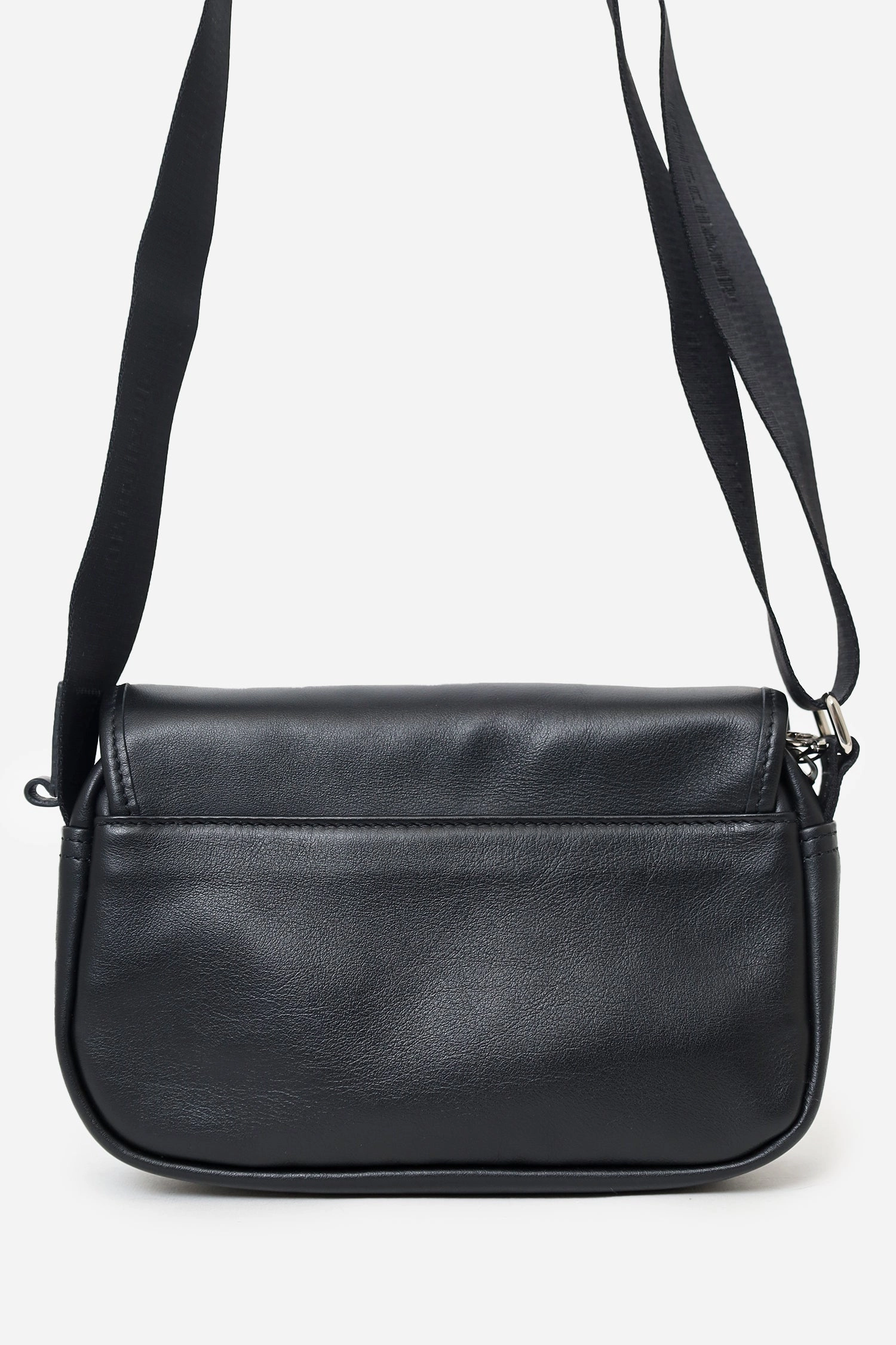Longchamp Black Leather`trs Paris` Small Crossbody Bag