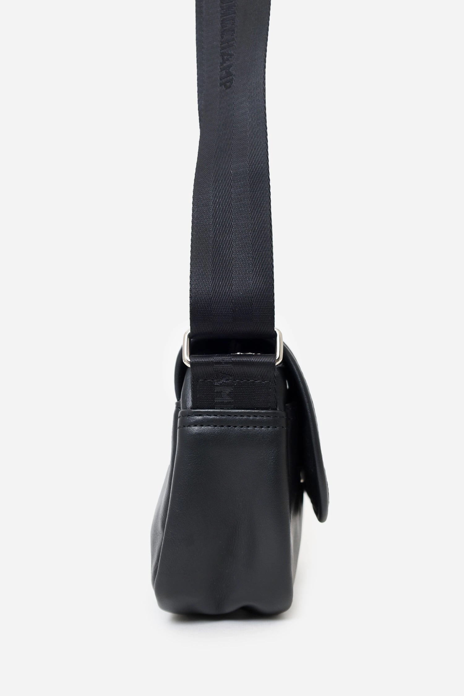 Longchamp Black Leather`trs Paris` Small Crossbody Bag