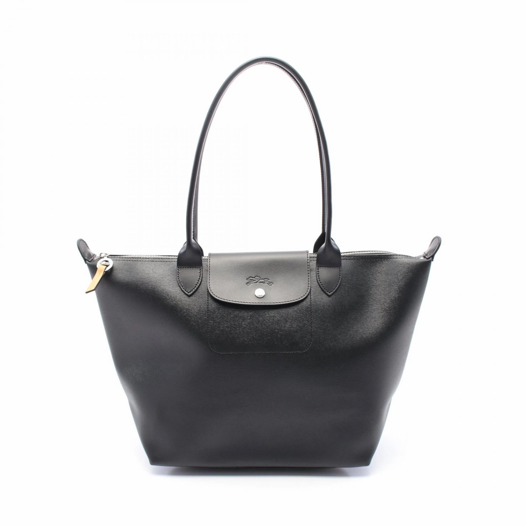 Longchamp Le Pliage City L Tote Bag Canvas Leather