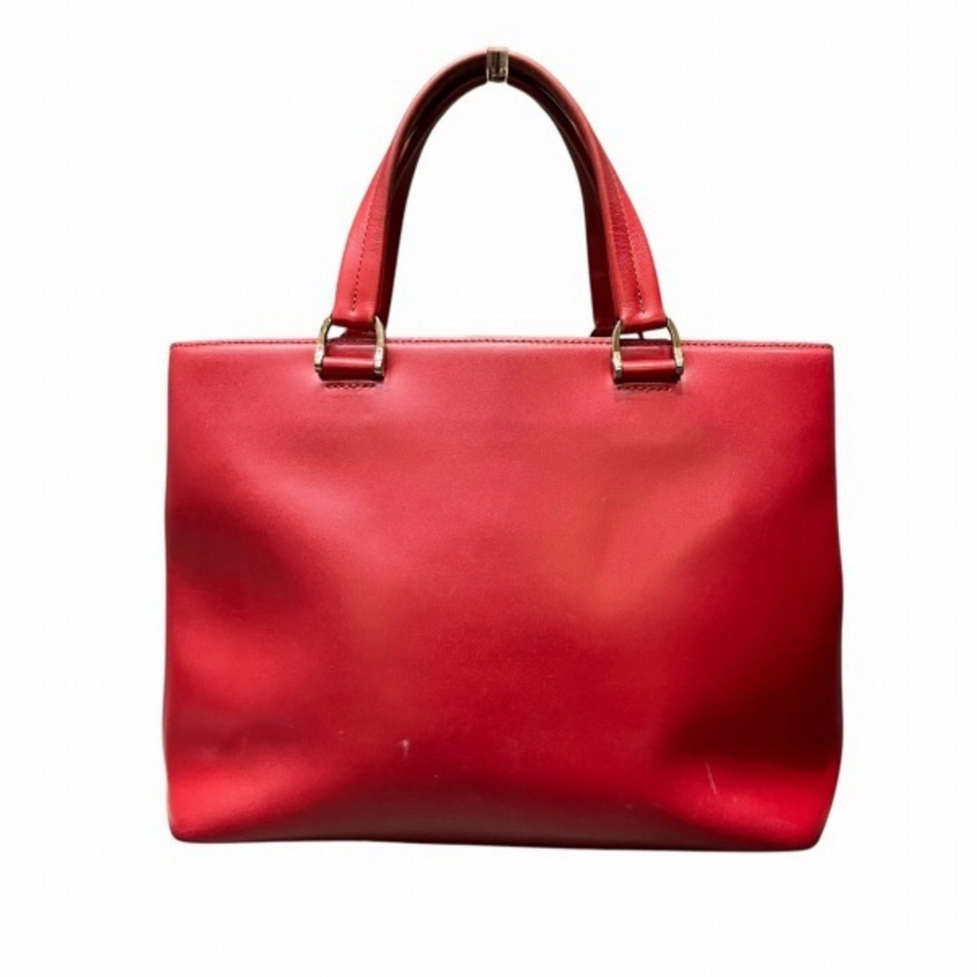 Longchamp Leather Shoulder Bag Tote Bag (Pre-Owned)