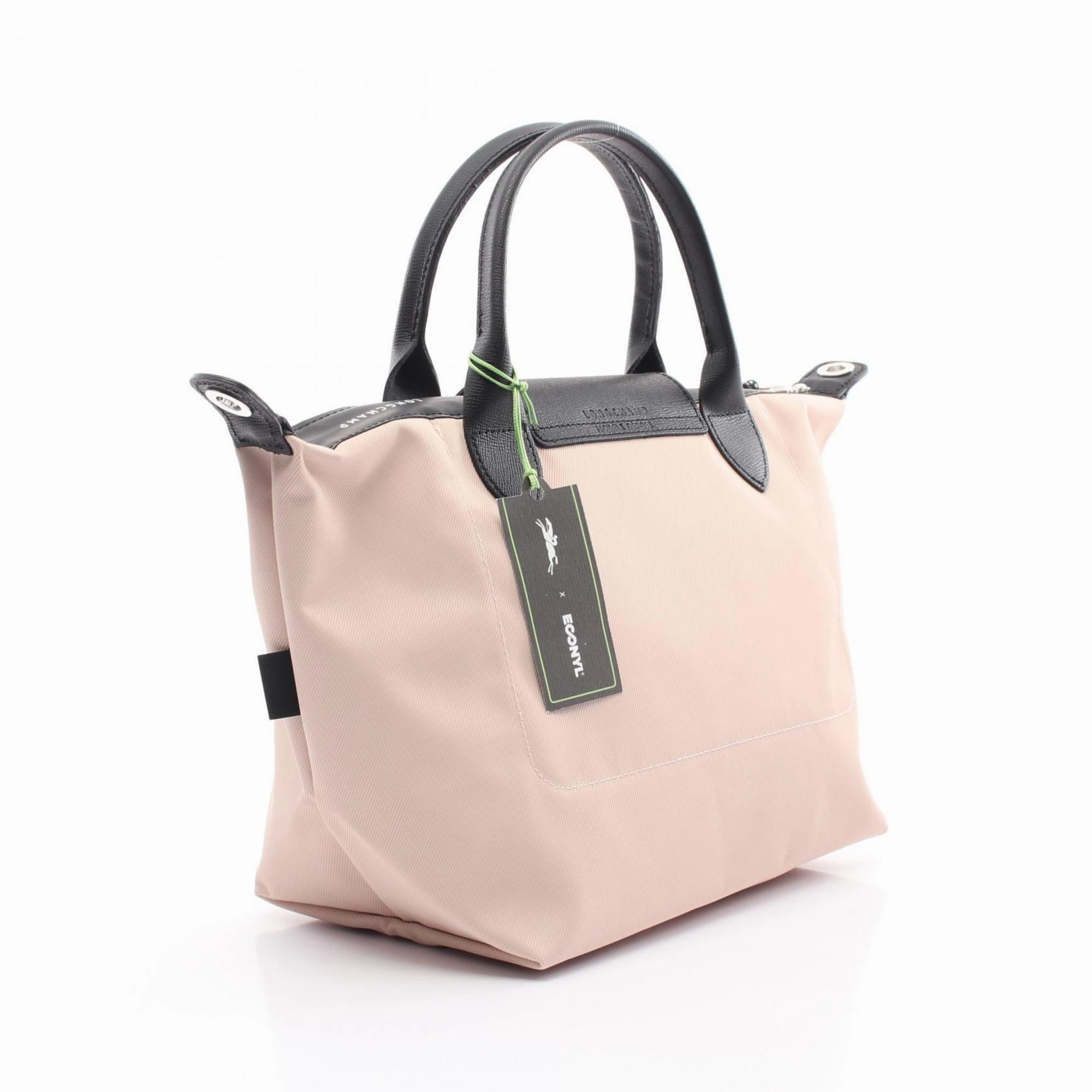 Longchamp pink Canvas Leather Tote Bag (Pre-Owned)