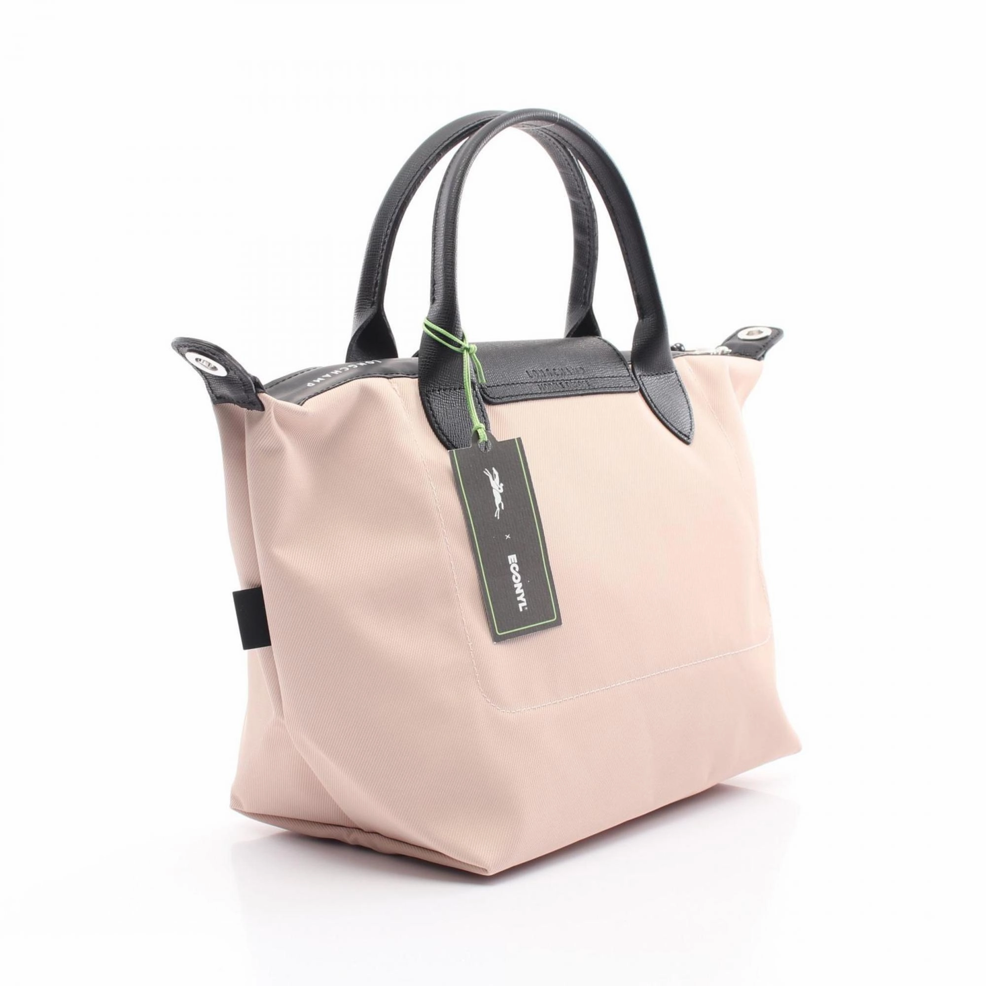 Longchamp pink Canvas Leather Tote Bag (Pre-Owned)