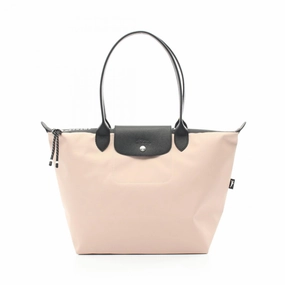 Longchamp pink Fabric Leather Tote Bag (Pre-Owned)