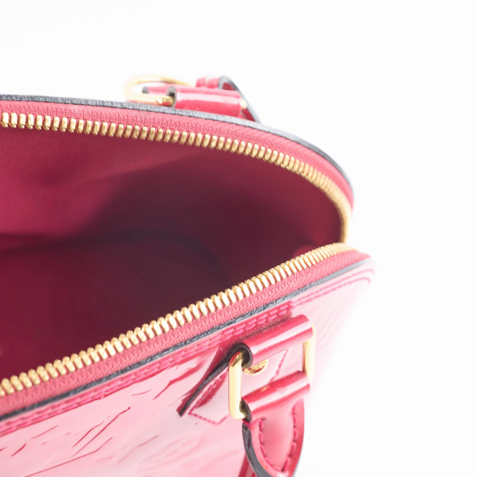 Louis Vuitton Alma BB Vernis Indian Rose Pink