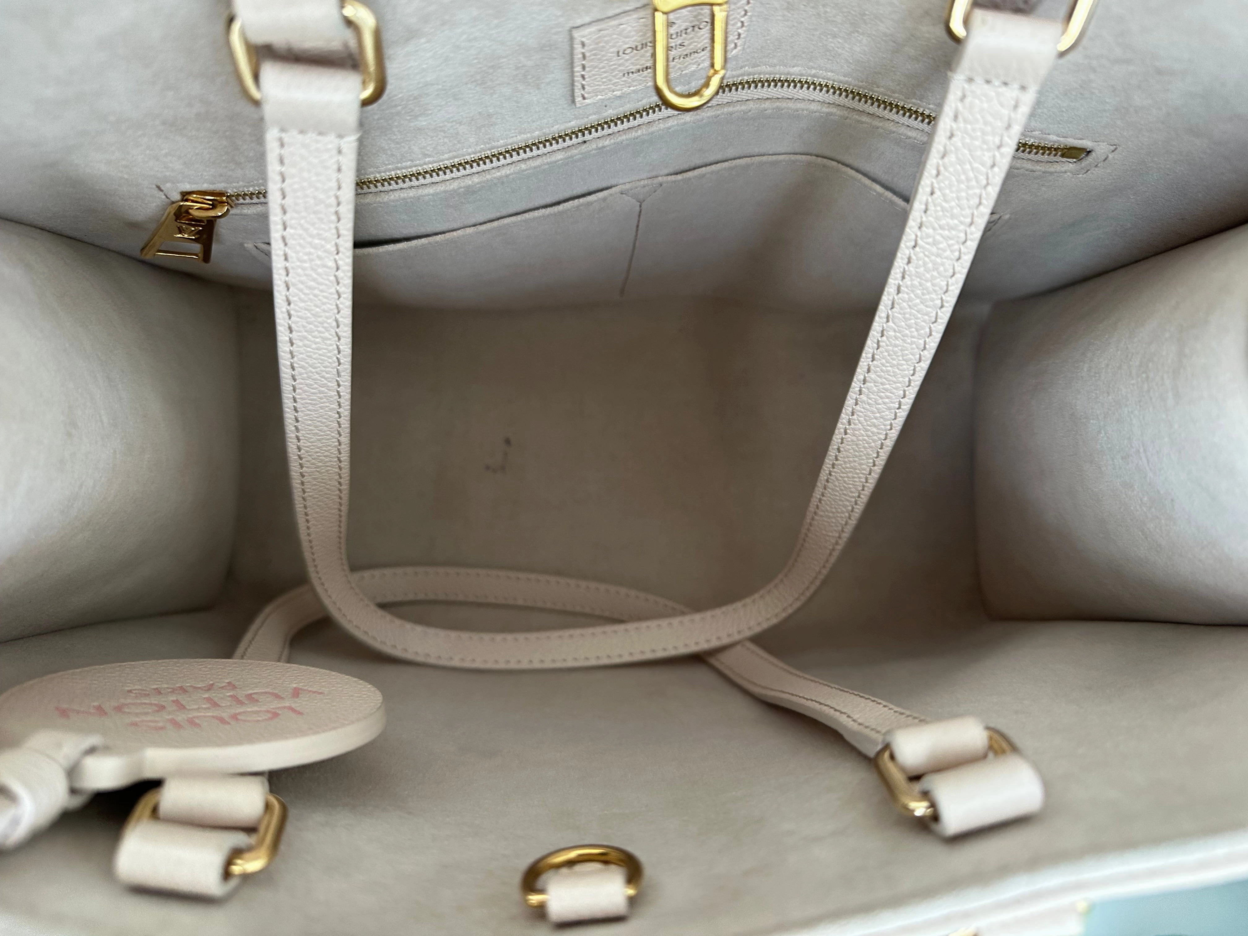 Louis Vuitton Beige Empreinte Monogram Spring In The City OnTheGo MM