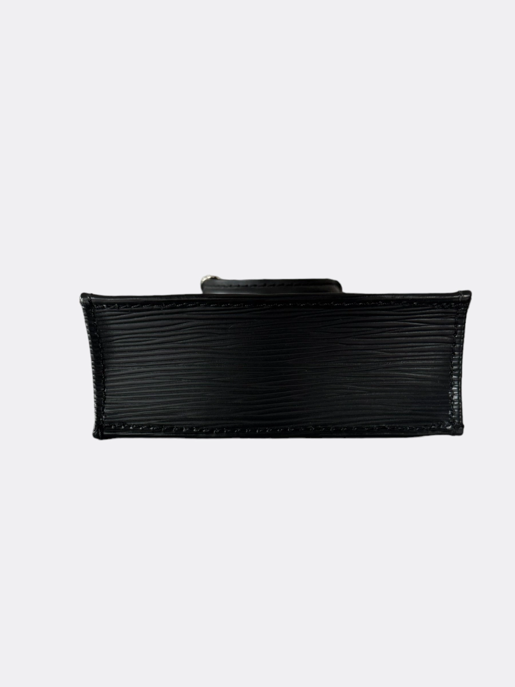 Louis Vuitton Black EPI Mini Sac Plat