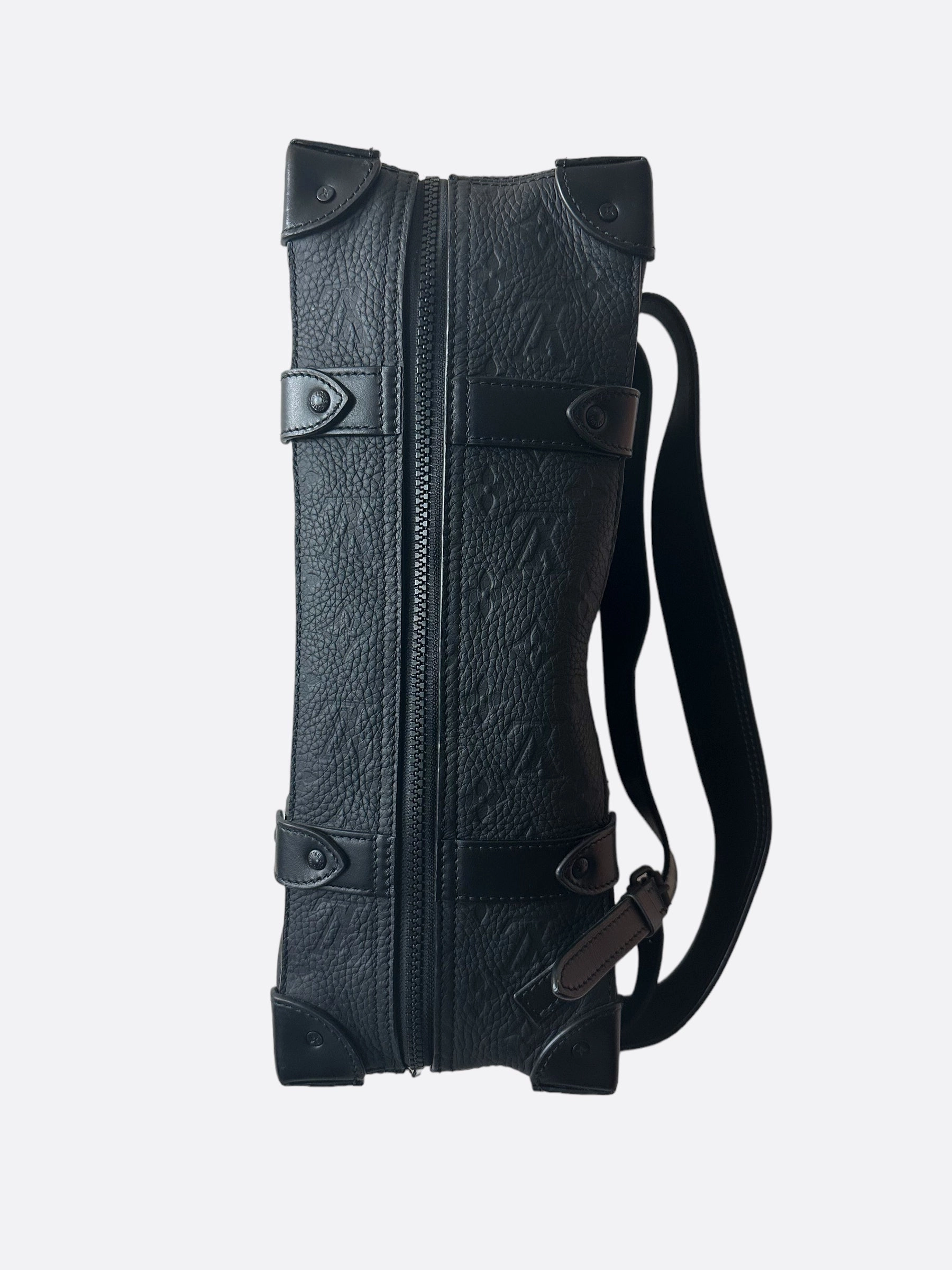 Louis Vuitton Black Monogram Taurillon Soft Trunk Backpack