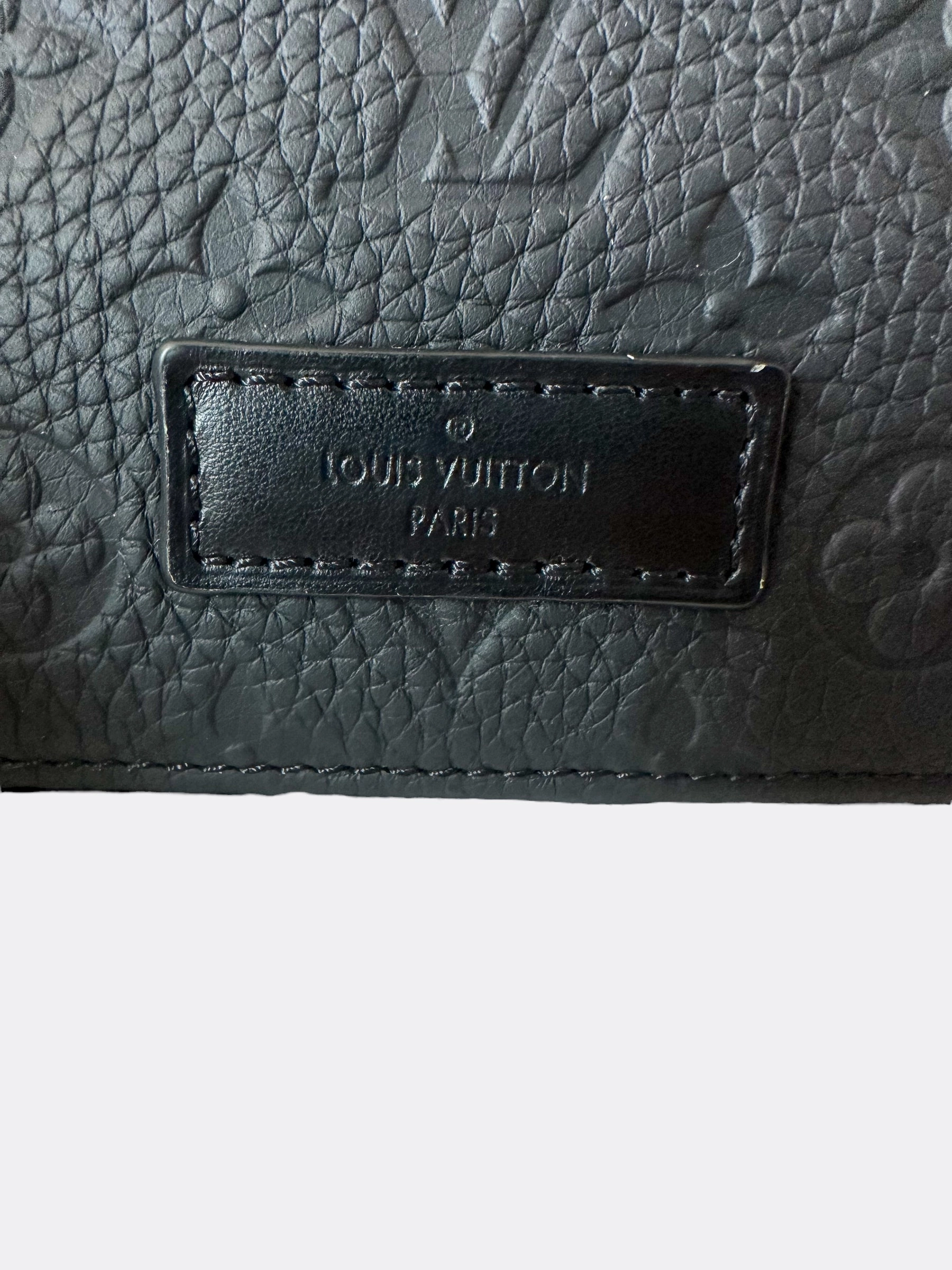 Louis Vuitton Black Monogram Taurillon Soft Trunk Backpack