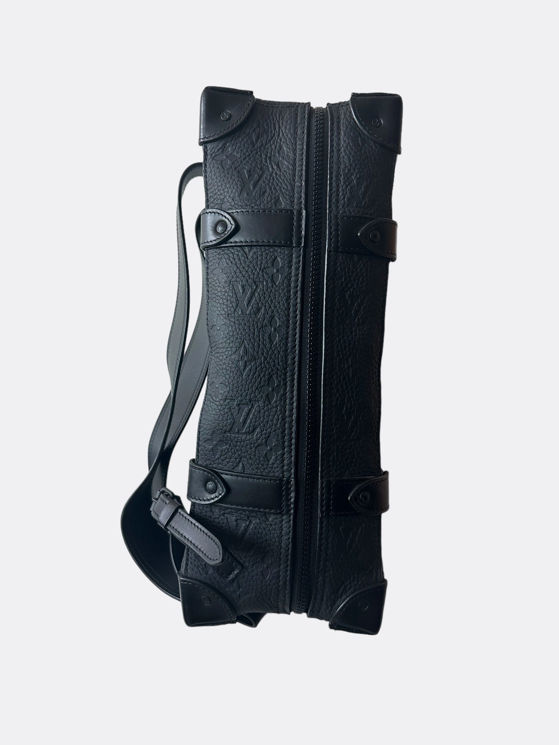Louis Vuitton Black Monogram Taurillon Soft Trunk Backpack
