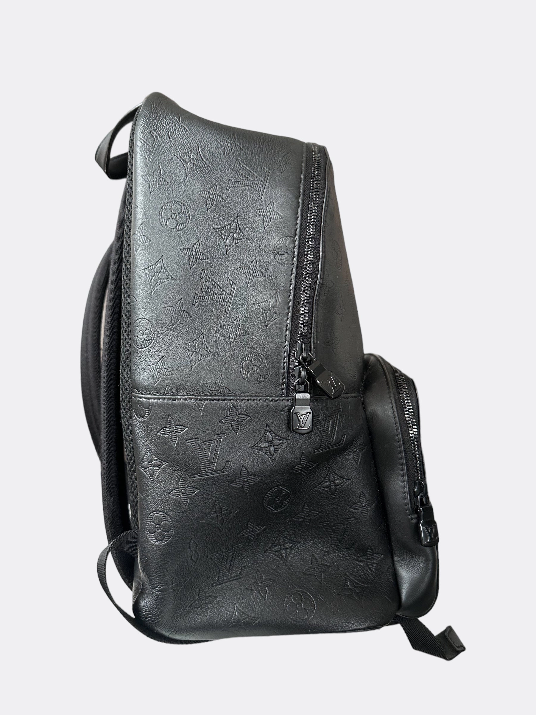 Louis Vuitton Black Shadow Monogram Racer Backpack