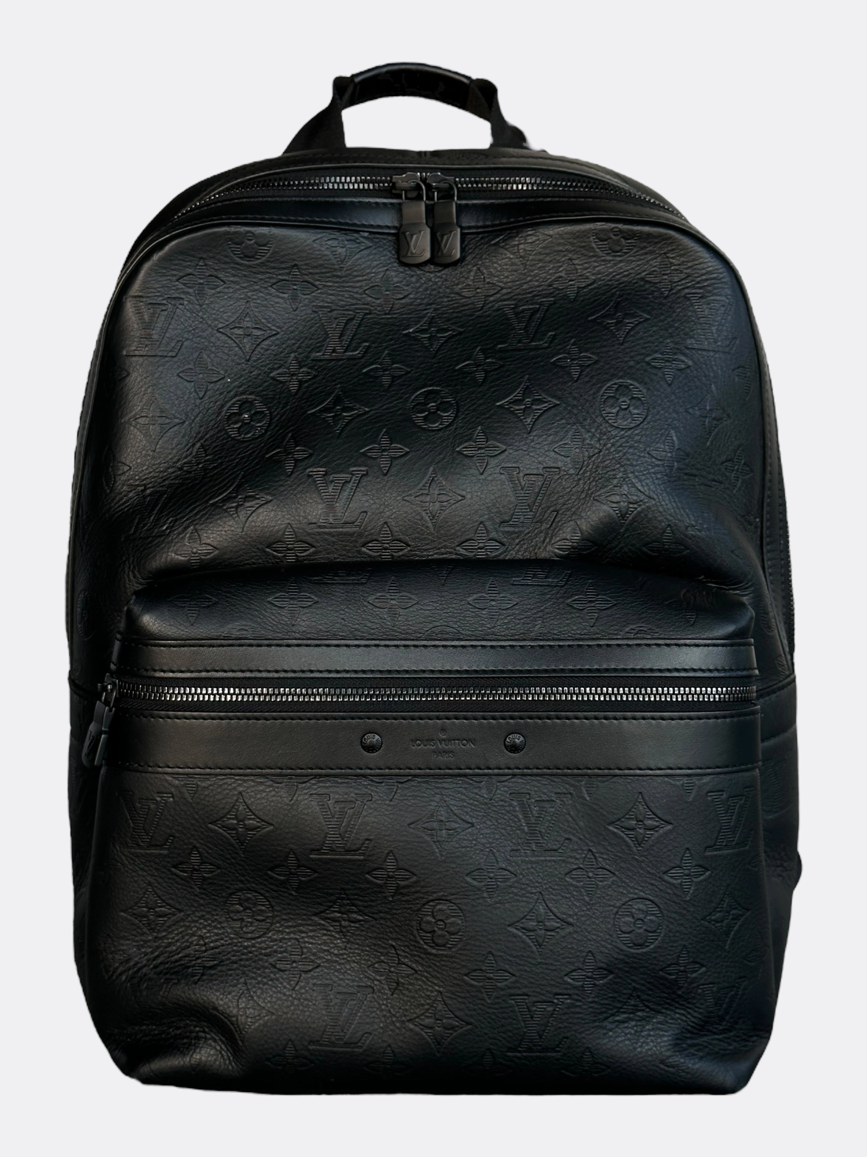 Louis Vuitton Black Shadow Monogram Sprinter Backpack