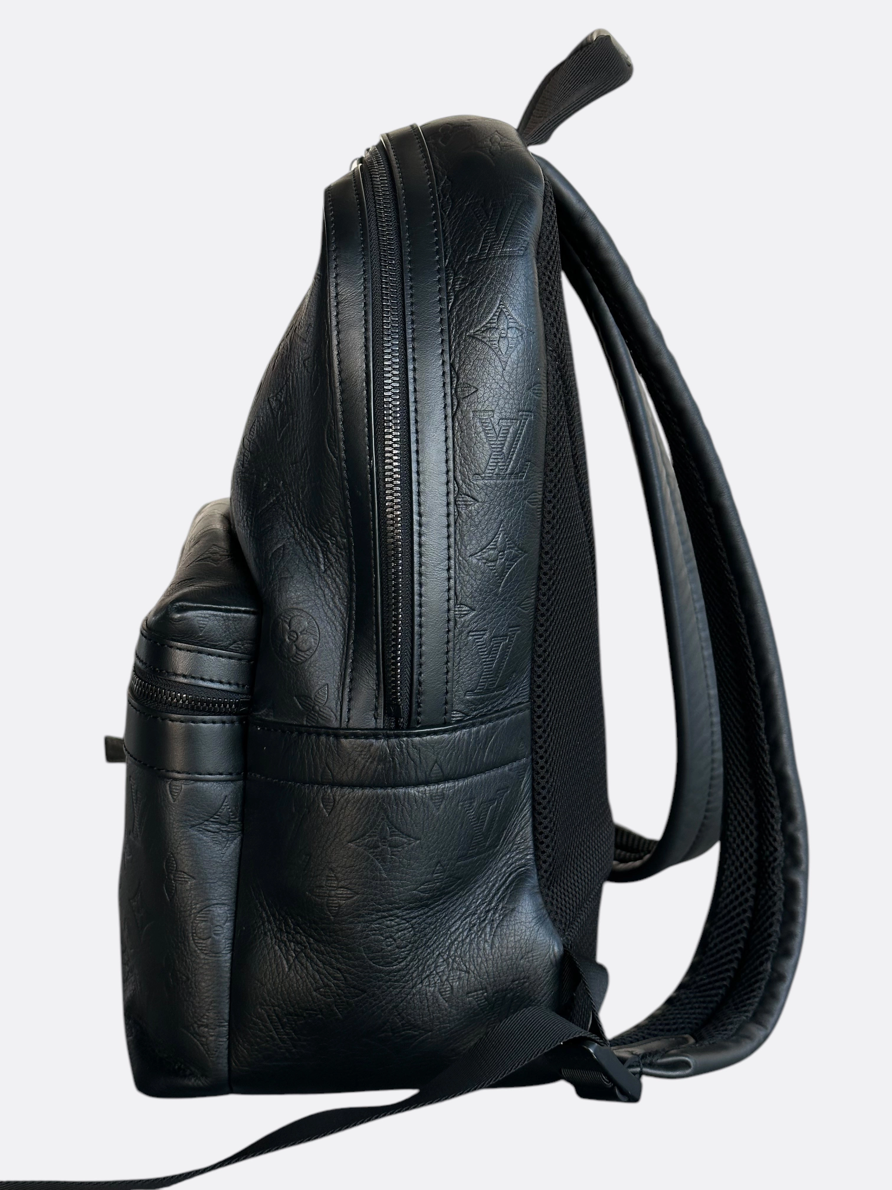 Louis Vuitton Black Shadow Monogram Sprinter Backpack