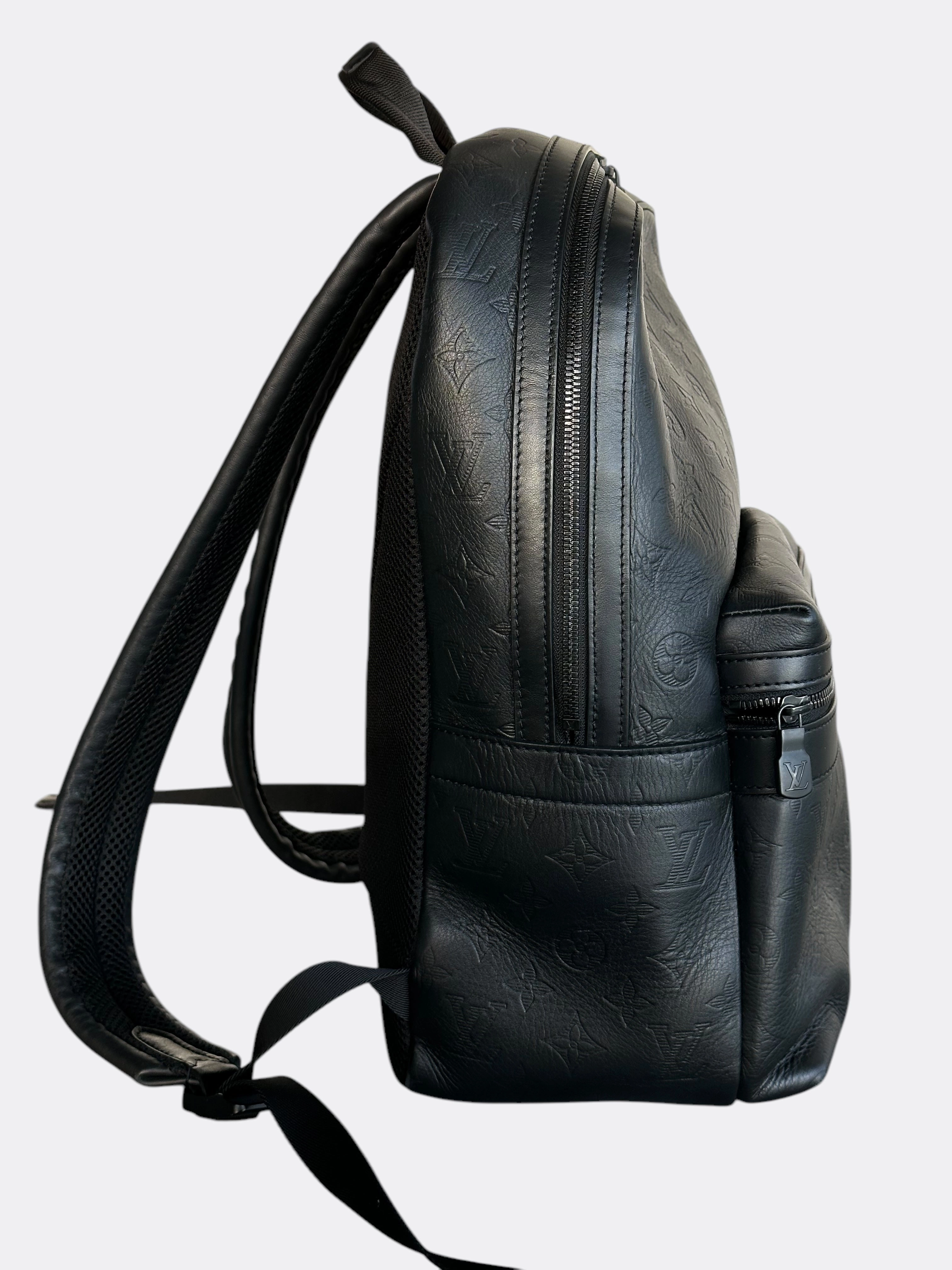 Louis Vuitton Black Shadow Monogram Sprinter Backpack