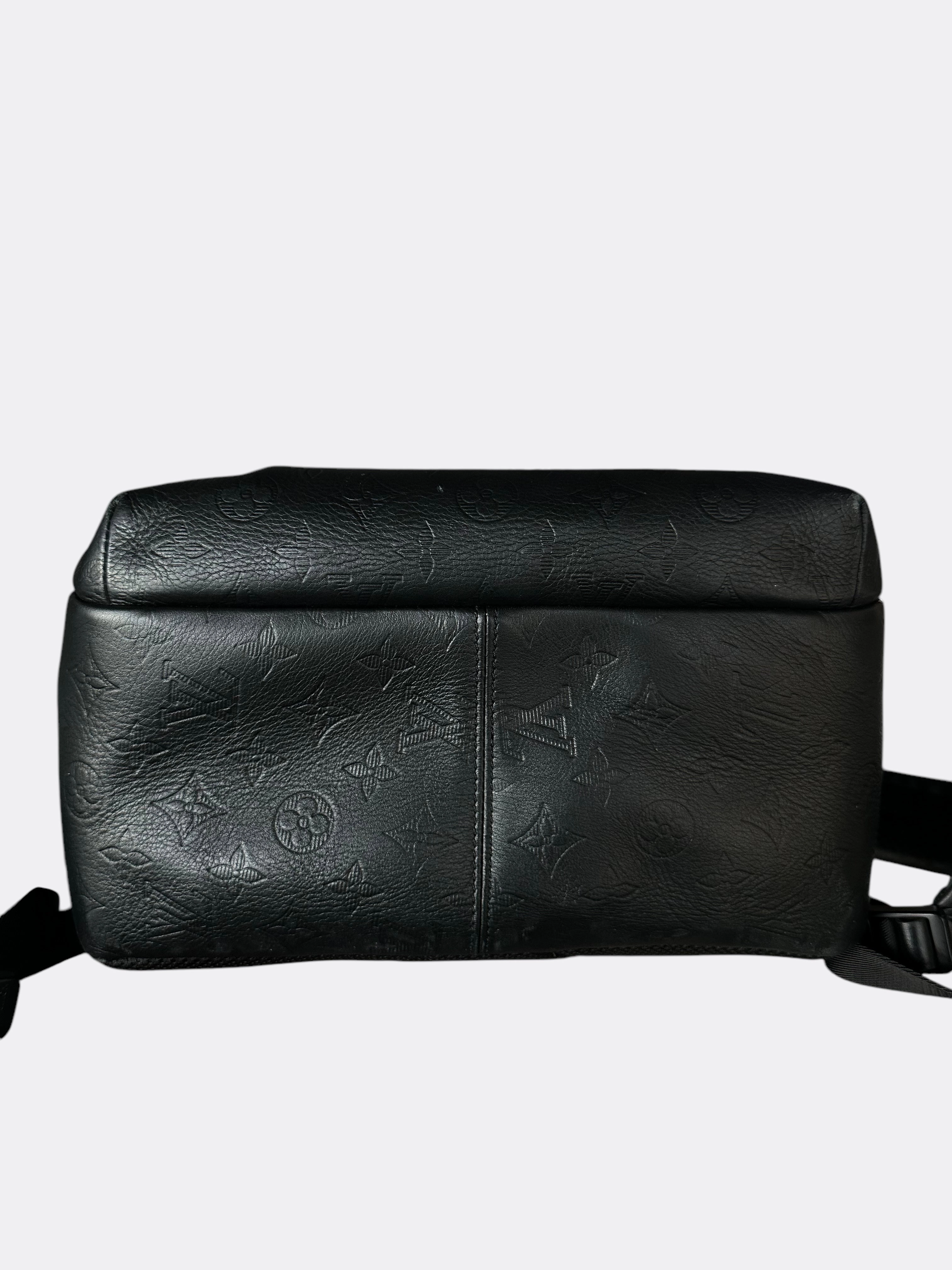 Louis Vuitton Black Shadow Monogram Sprinter Backpack