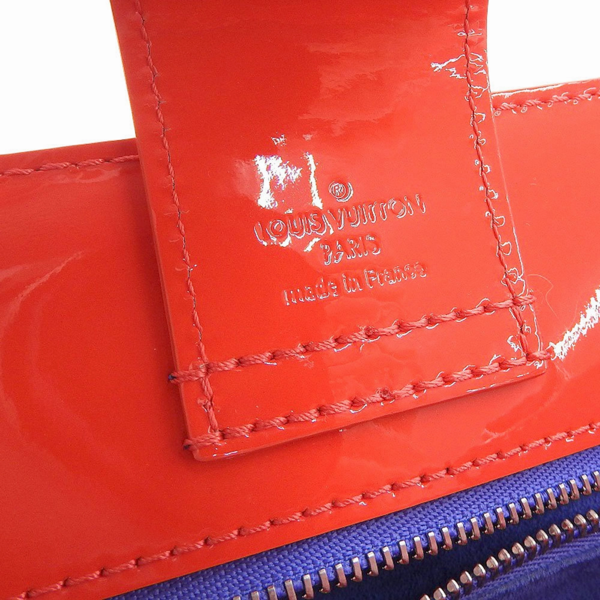 Louis Vuitton blue Color Vernis Leather Tote Bag (Pre-Owned)